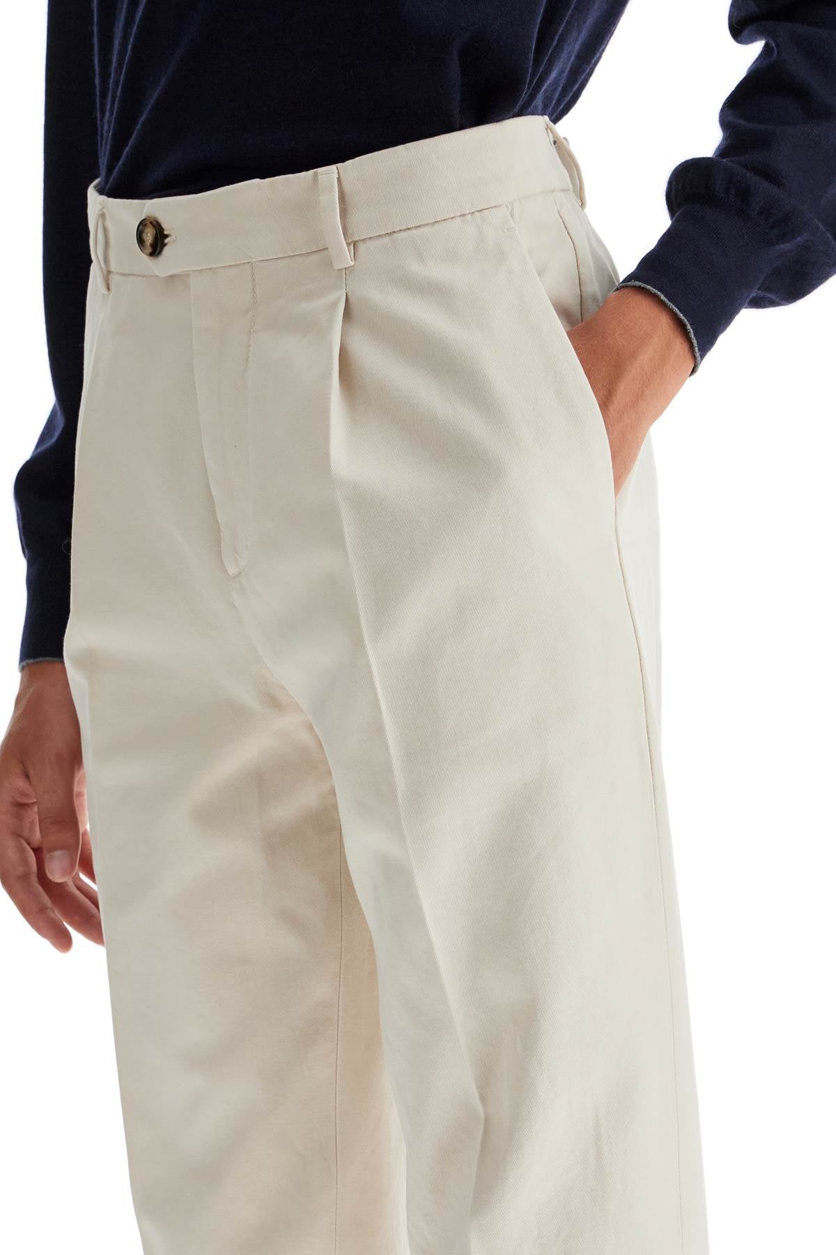 Brunello Cucinelli leisure fit gabardine trousers image 3