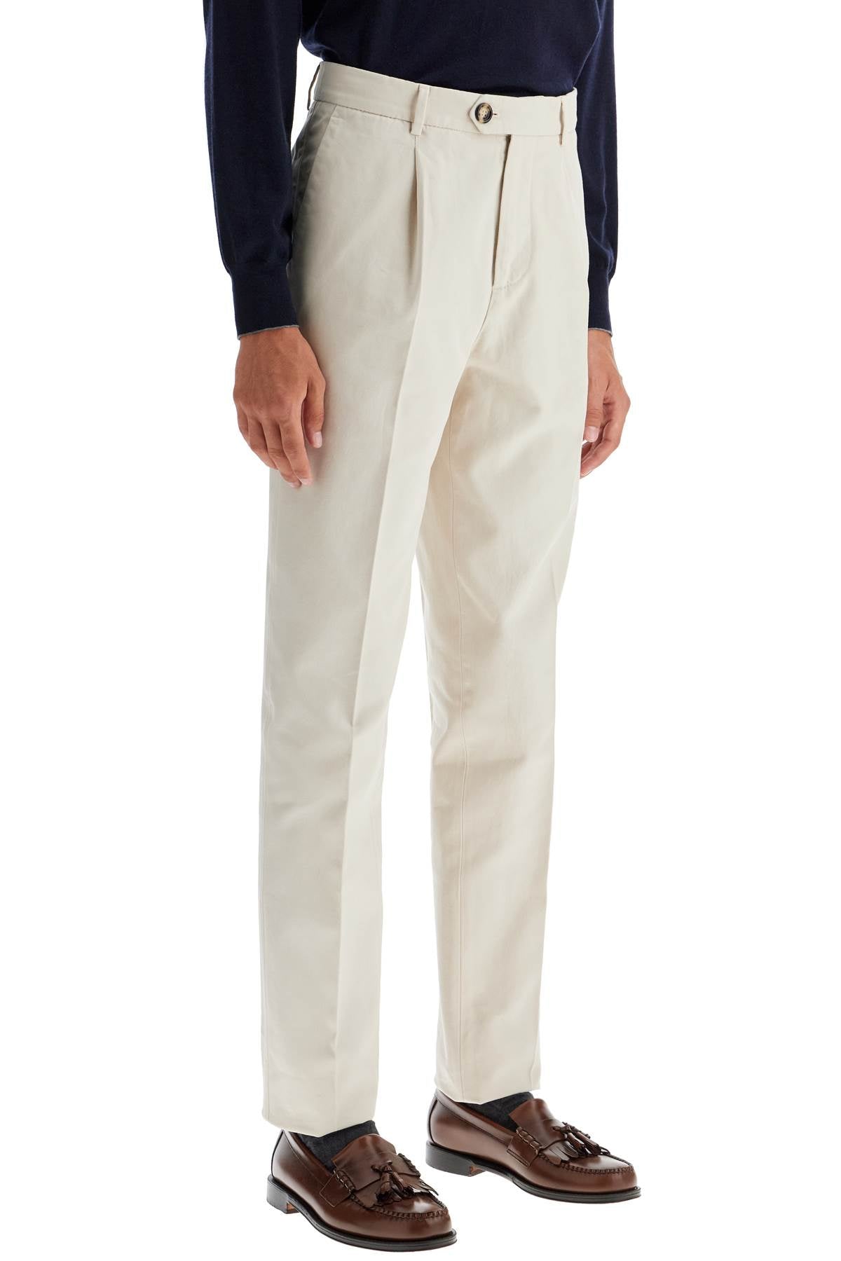 Brunello Cucinelli leisure fit gabardine trousers image 1