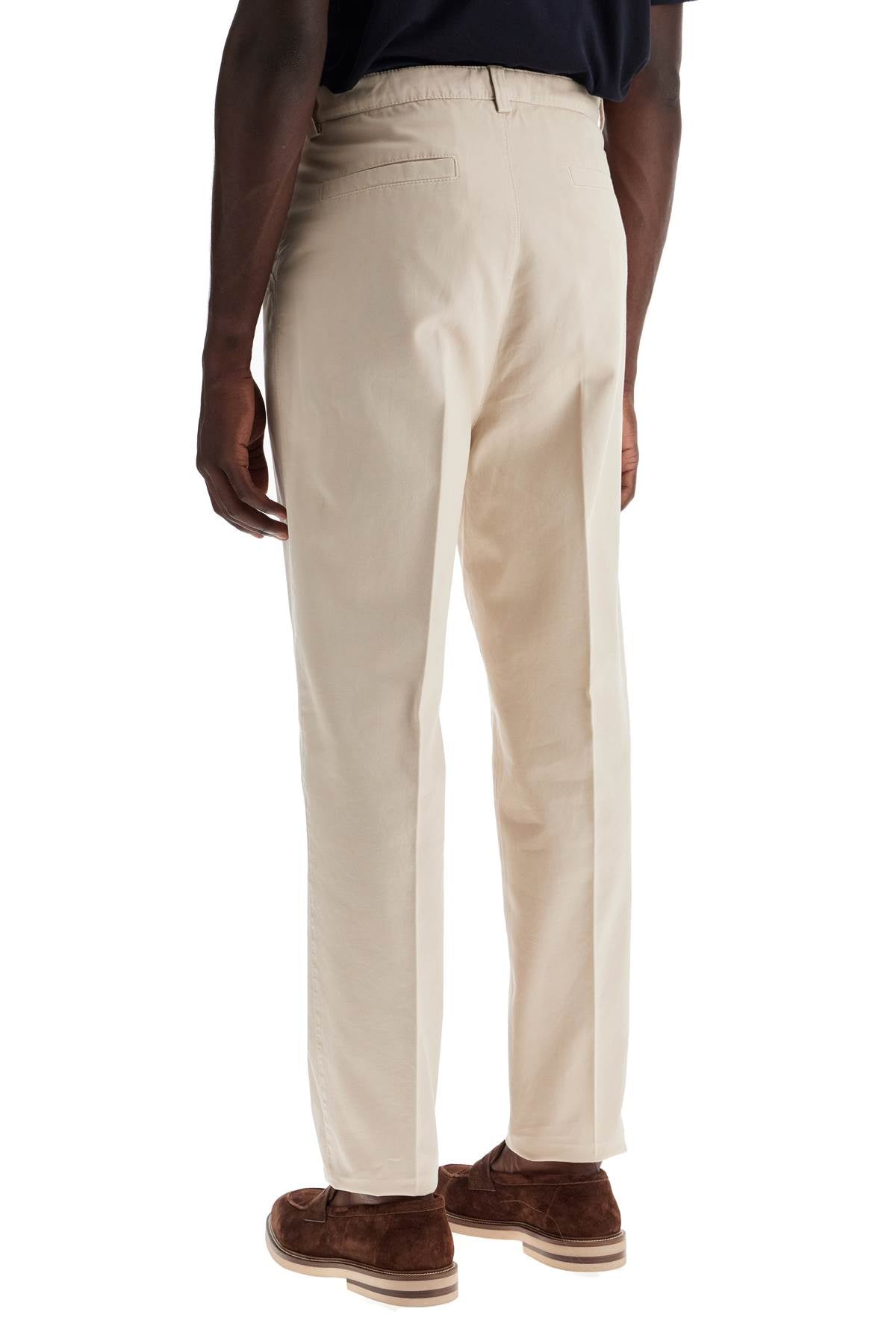 Brunello Cucinelli Slim-Fit Garment-Dyed Twill Gabardine Trousers image 2