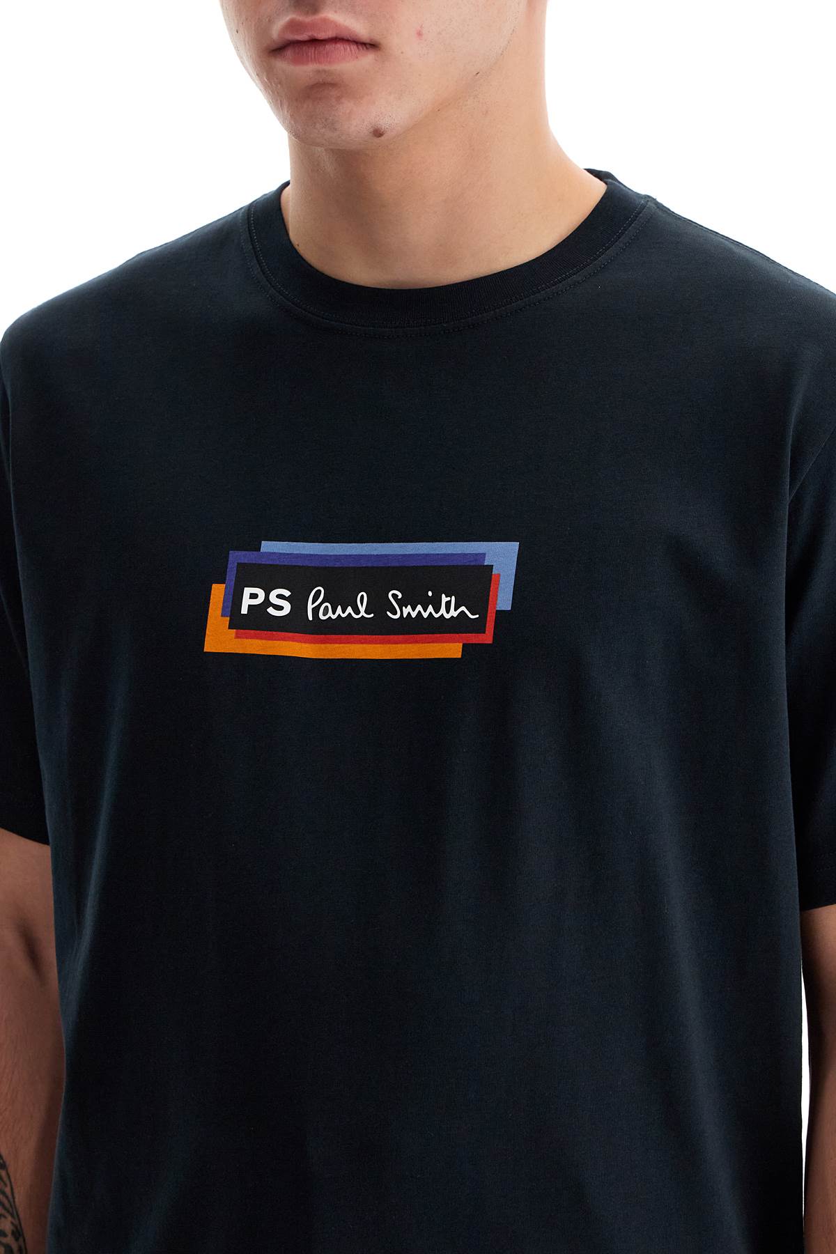 PS Paul Smith Logo Print Crew Neck T-Shirt image 3