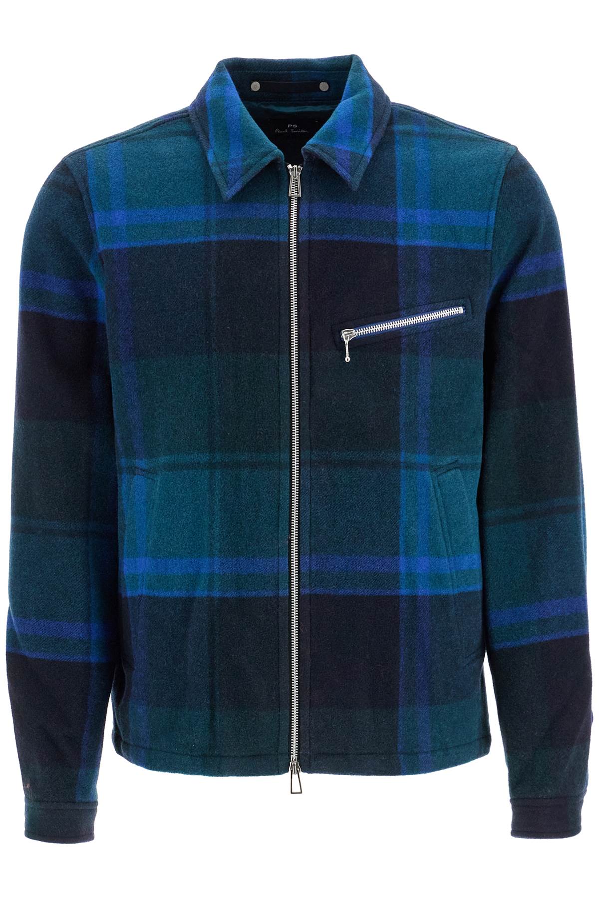 PS Paul Smith Men's Harrington Checkered Wool Jacket image 0