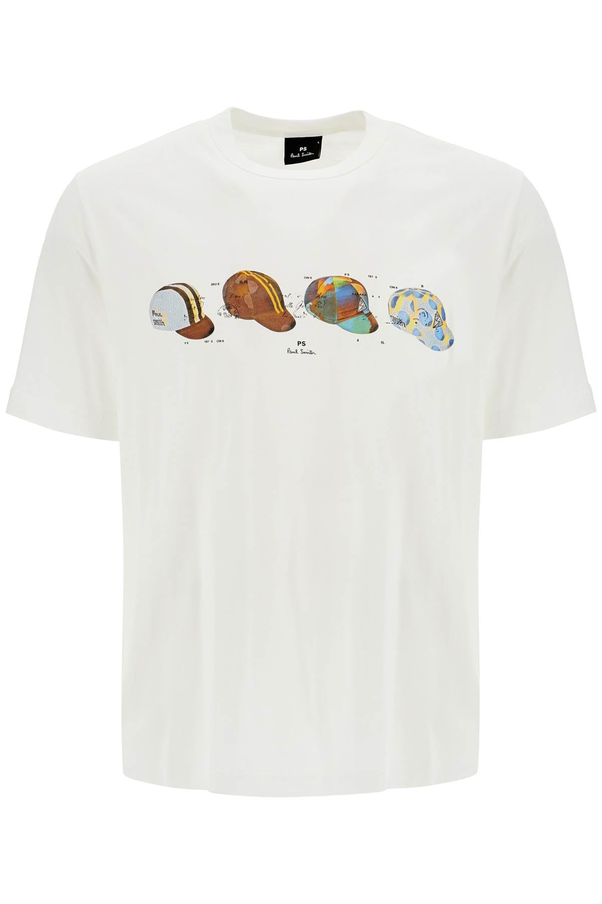 PS Paul Smith 'Cycling Caps' Print T-Shirt image 0