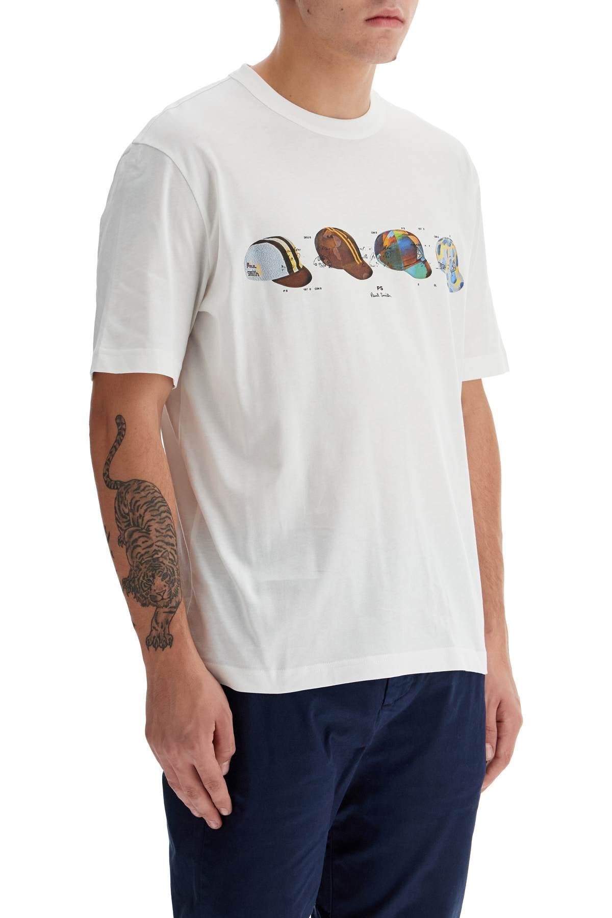 PS Paul Smith 'Cycling Caps' Print T-Shirt image 1