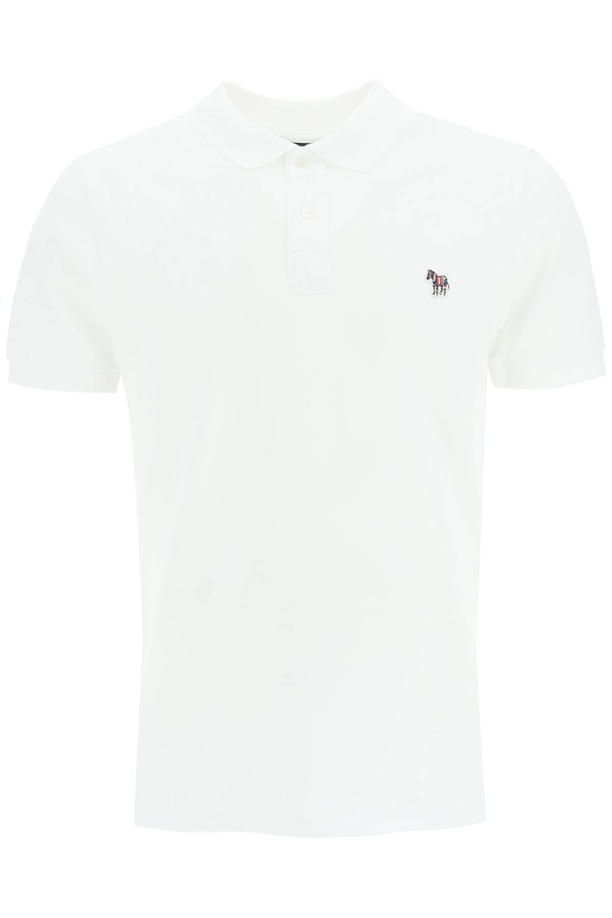 Paul Smith Organic Cotton Slim Fit Polo Shirt with Zebra Logo image 0