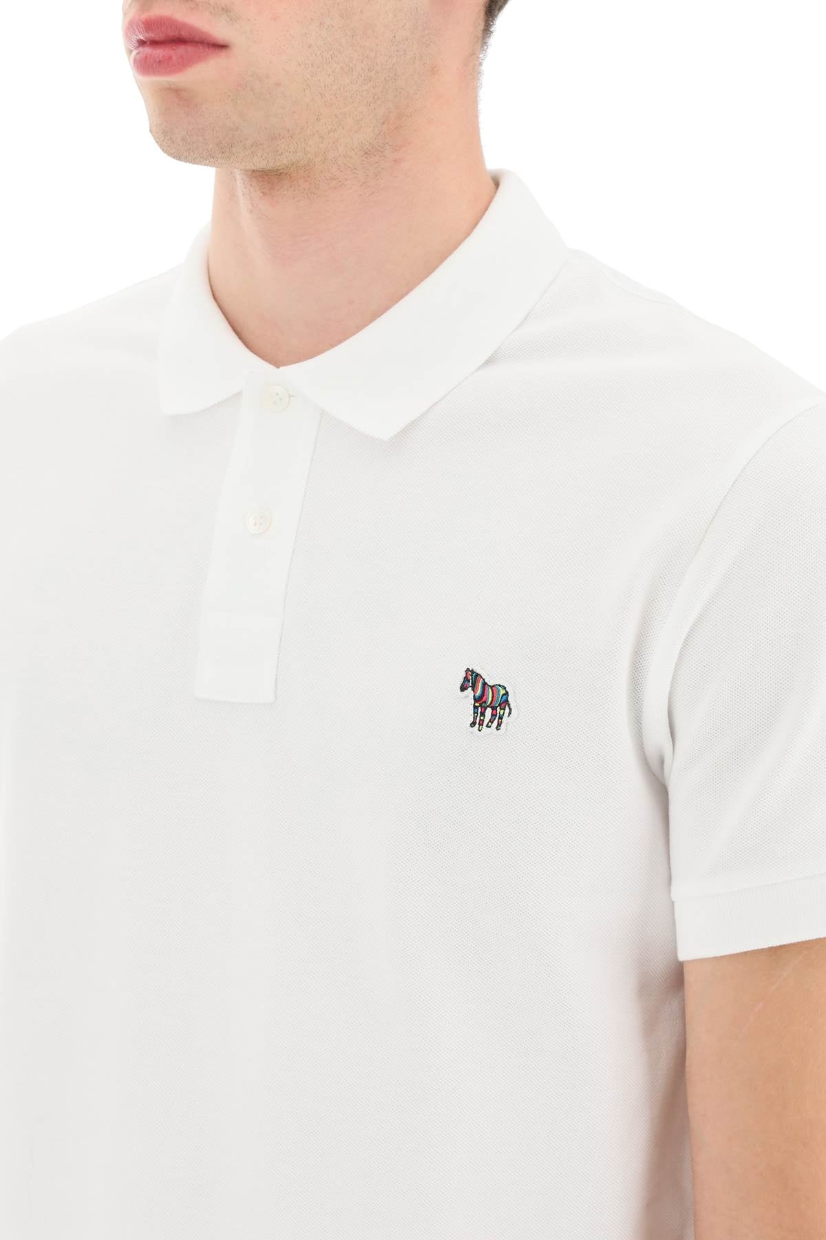 Paul Smith Organic Cotton Slim Fit Polo Shirt with Zebra Logo image 3