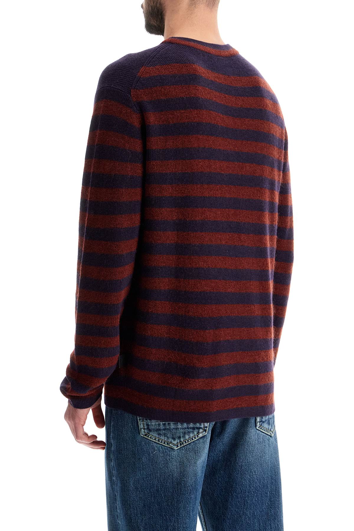 PS Paul Smith Striped Wool & Mohair Blend Crew Neck Pullover image 2