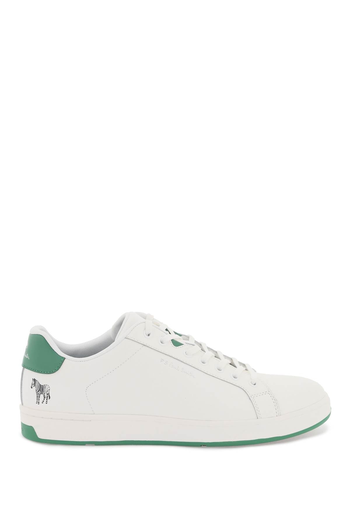 PS Paul Smith Albany Zebra Print Leather Sneakers image 0