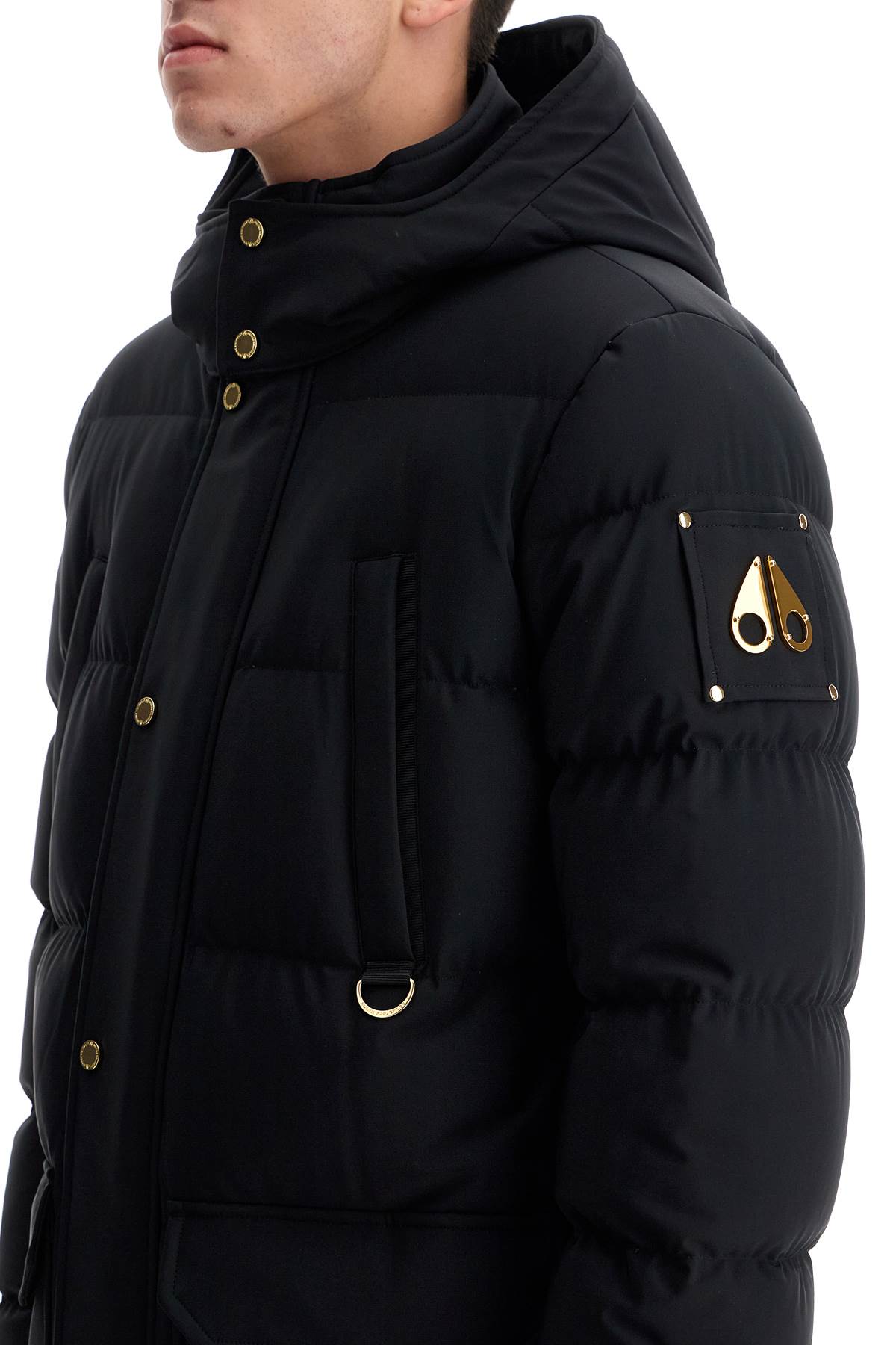 Moose Knuckles valleyfield gold down jacket with rem image 3