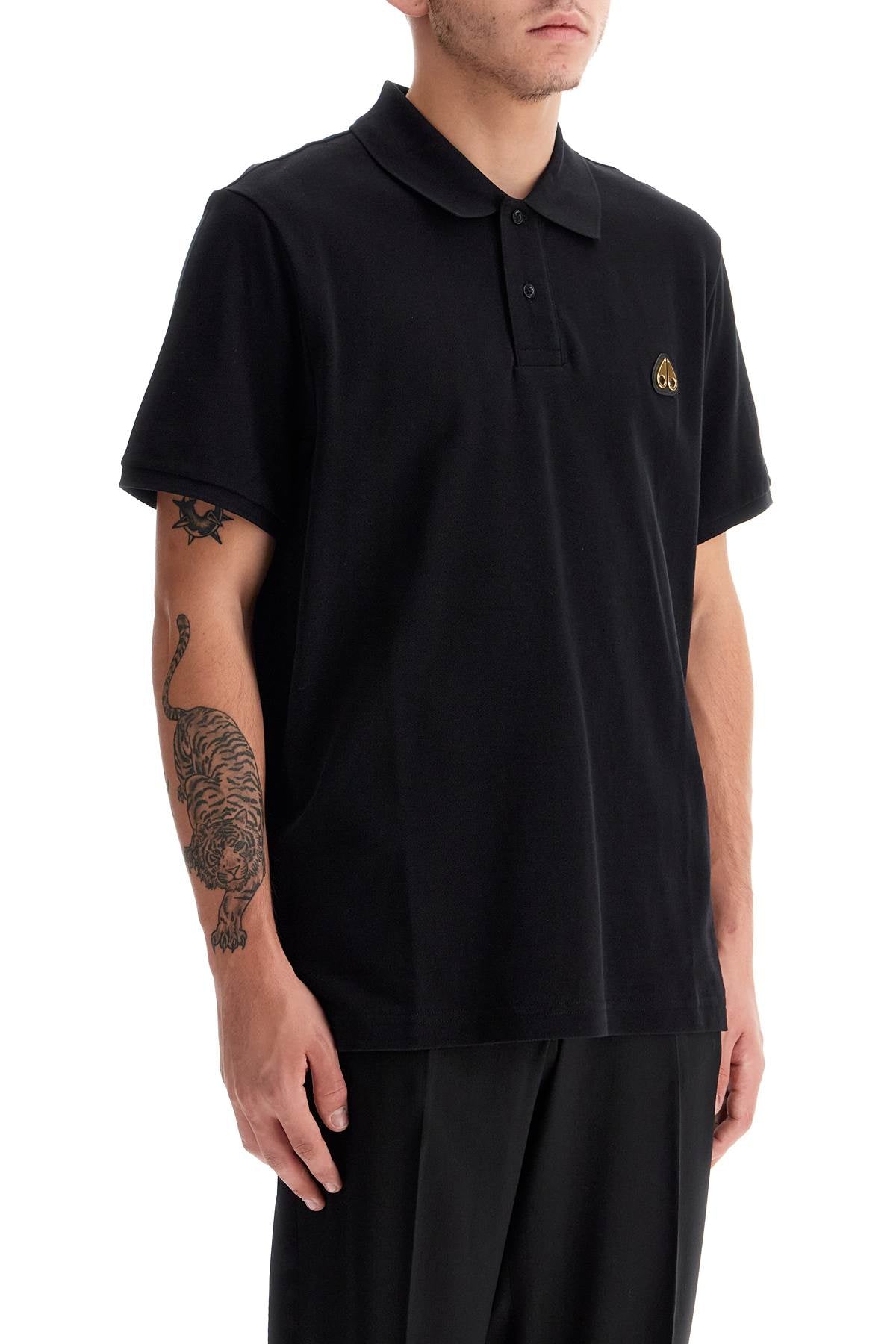 Moose Knuckles Everett Polo Shirt with Gold Logo image 1