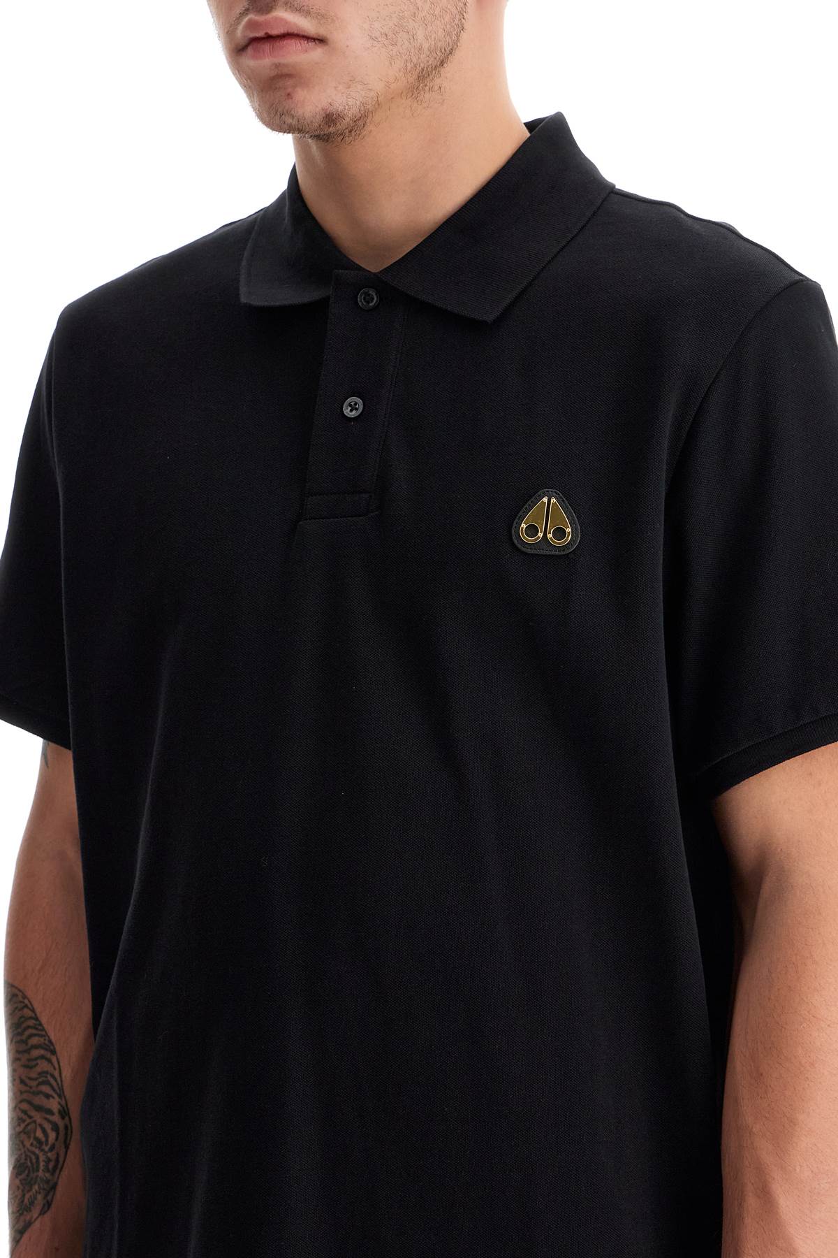 Moose Knuckles Everett Polo Shirt with Gold Logo image 3