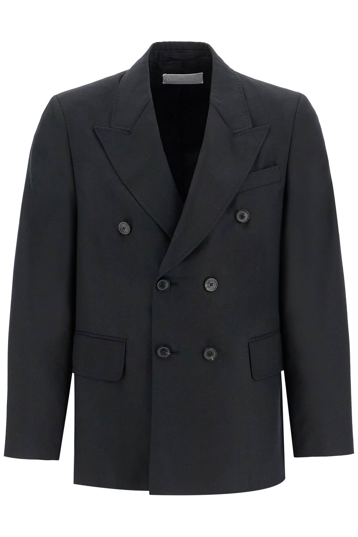 OUR LEGACY Double-Breasted Panama Wool Blazer image 0