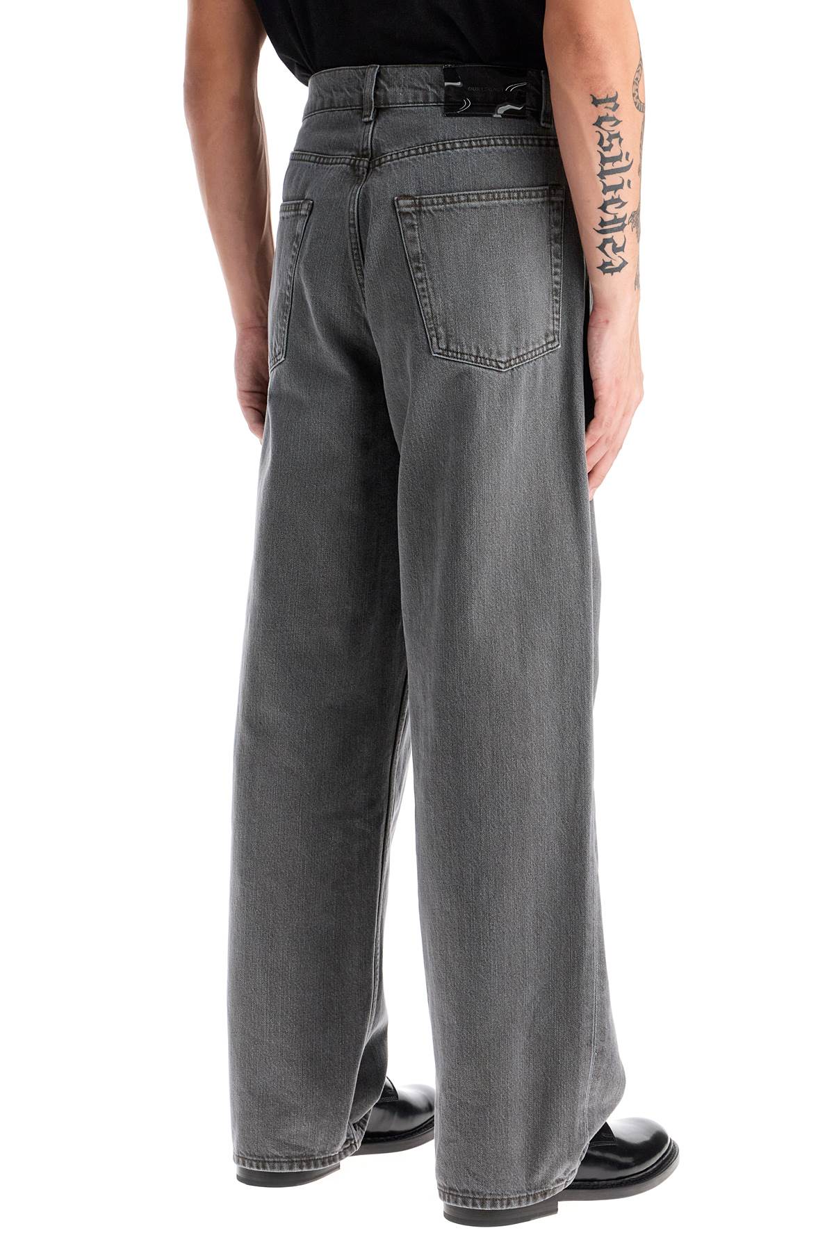 OUR LEGACY Wide Leg Denim Jeans - Aluminium Tint Wash image 2