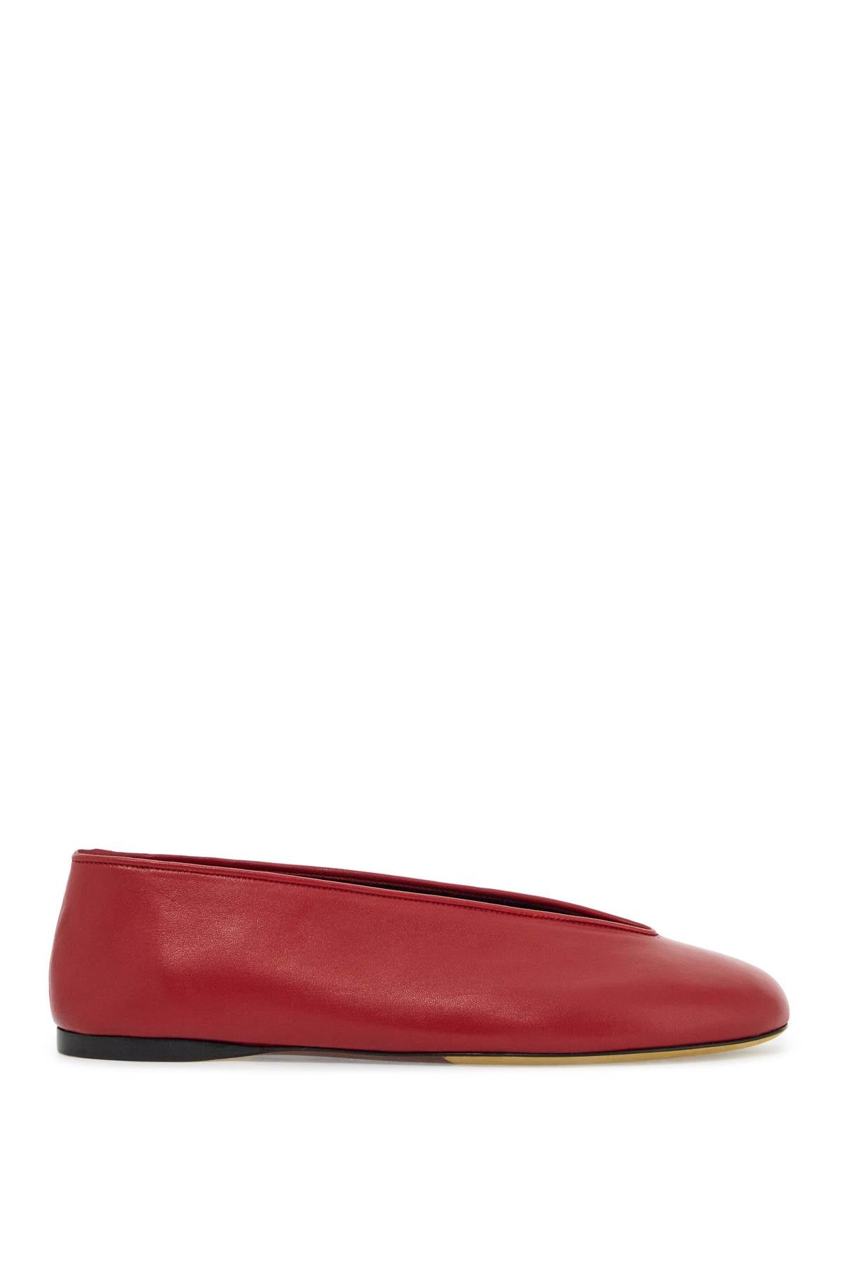 Moschino Nappa Leather Ballerina Flats image 0