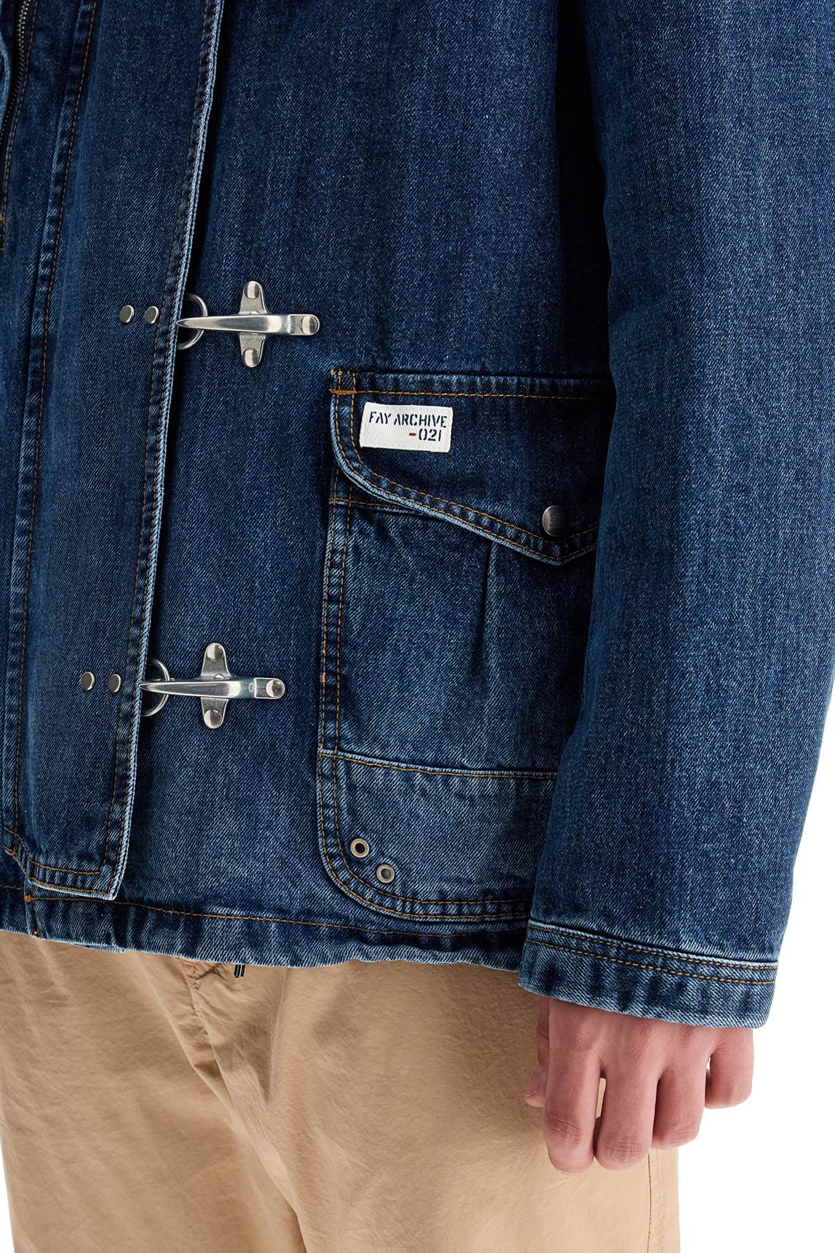 Fay Archive Denim Jacket with 4 Hooks image 3