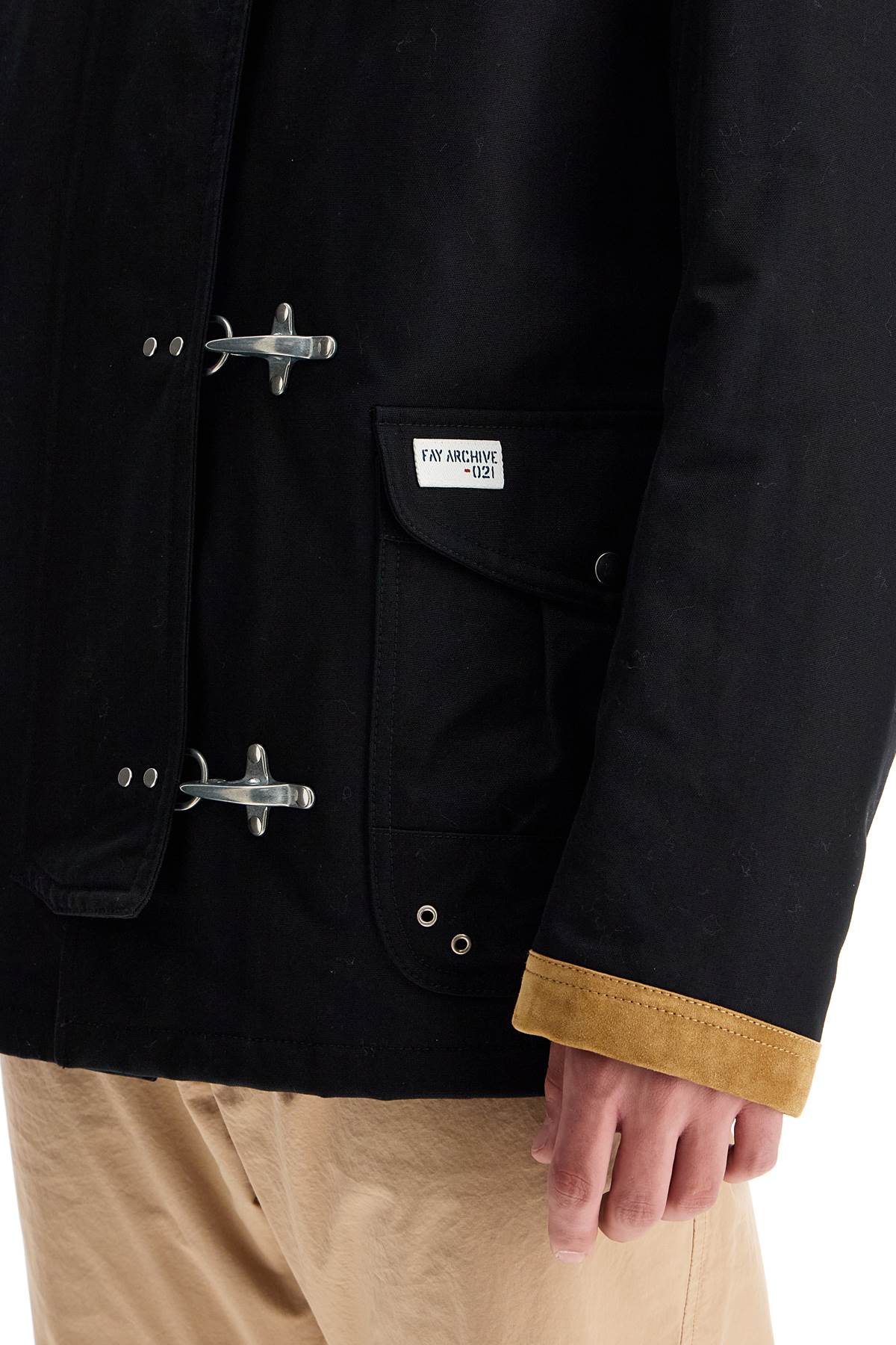 Fay Archive 4-Hook Canvas Jacket for Men image 3