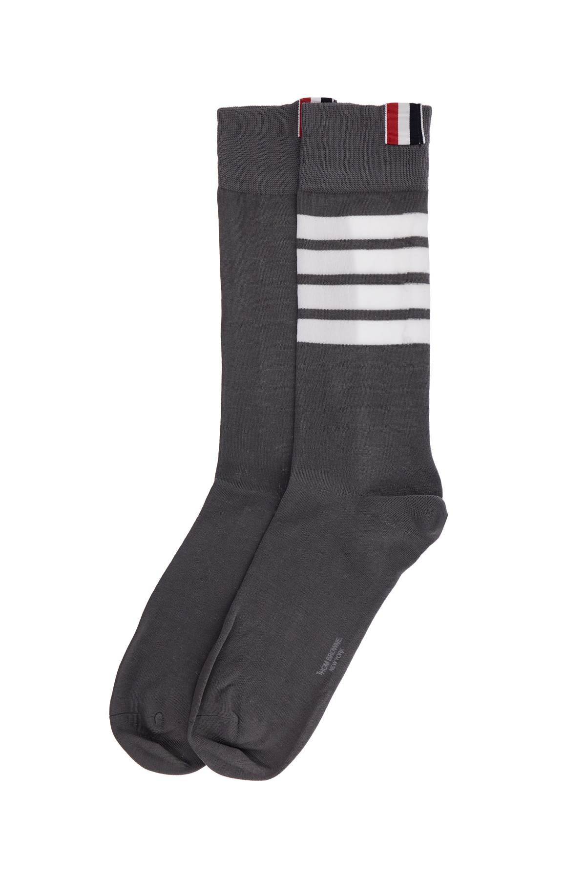 Thom Browne Men's 4-Bar Cotton Mid-Calf Socks image 0