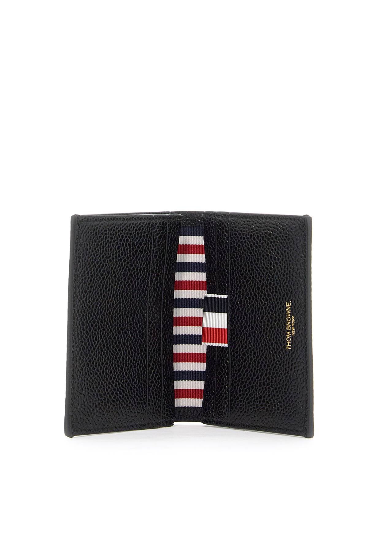 Thom Browne "bifold hammered leather card holder" image 1