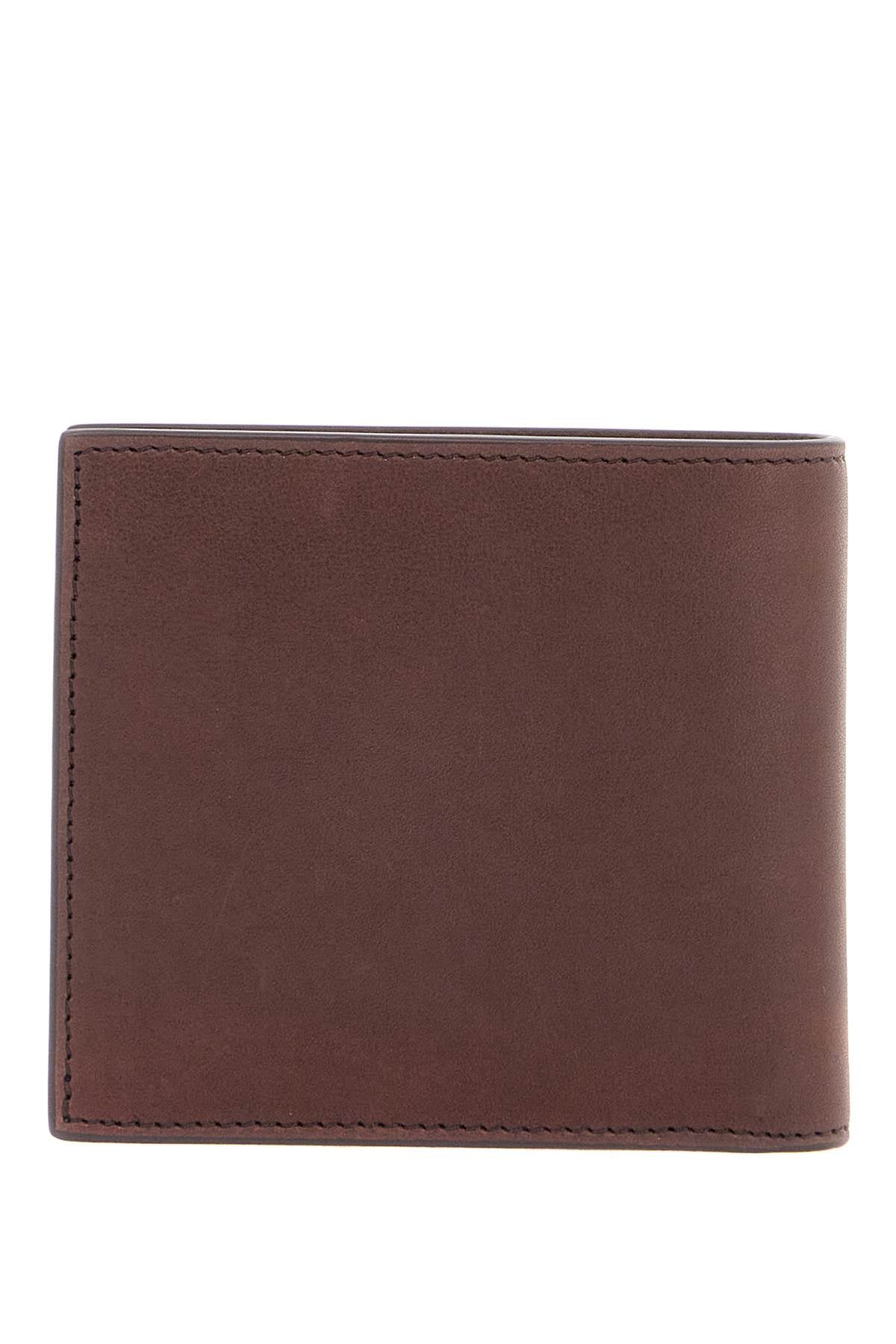 Thom Browne compact dark brown calfskin wallet with slots image 2