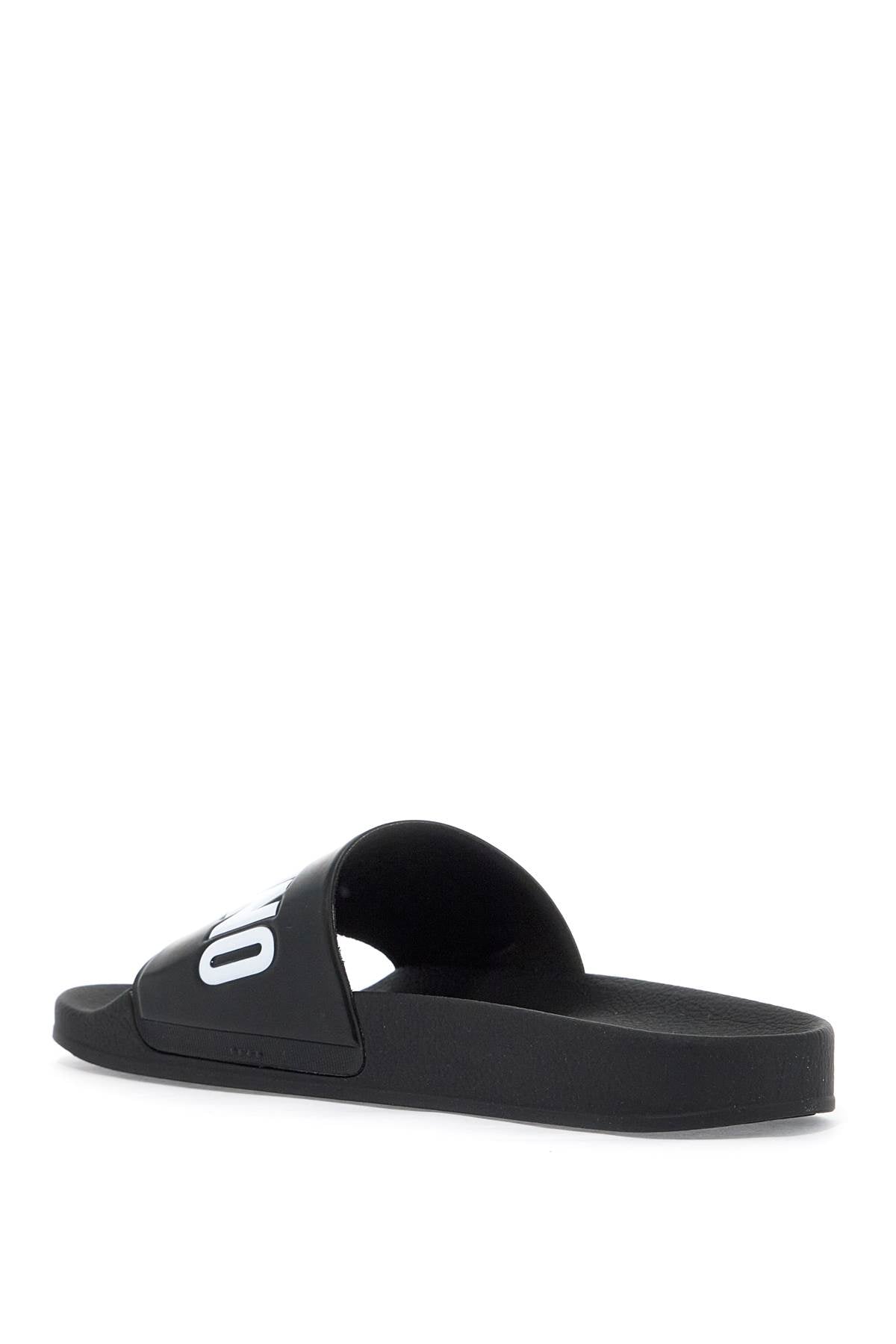 Moschino Rubber Slides with Logo Branding image 2