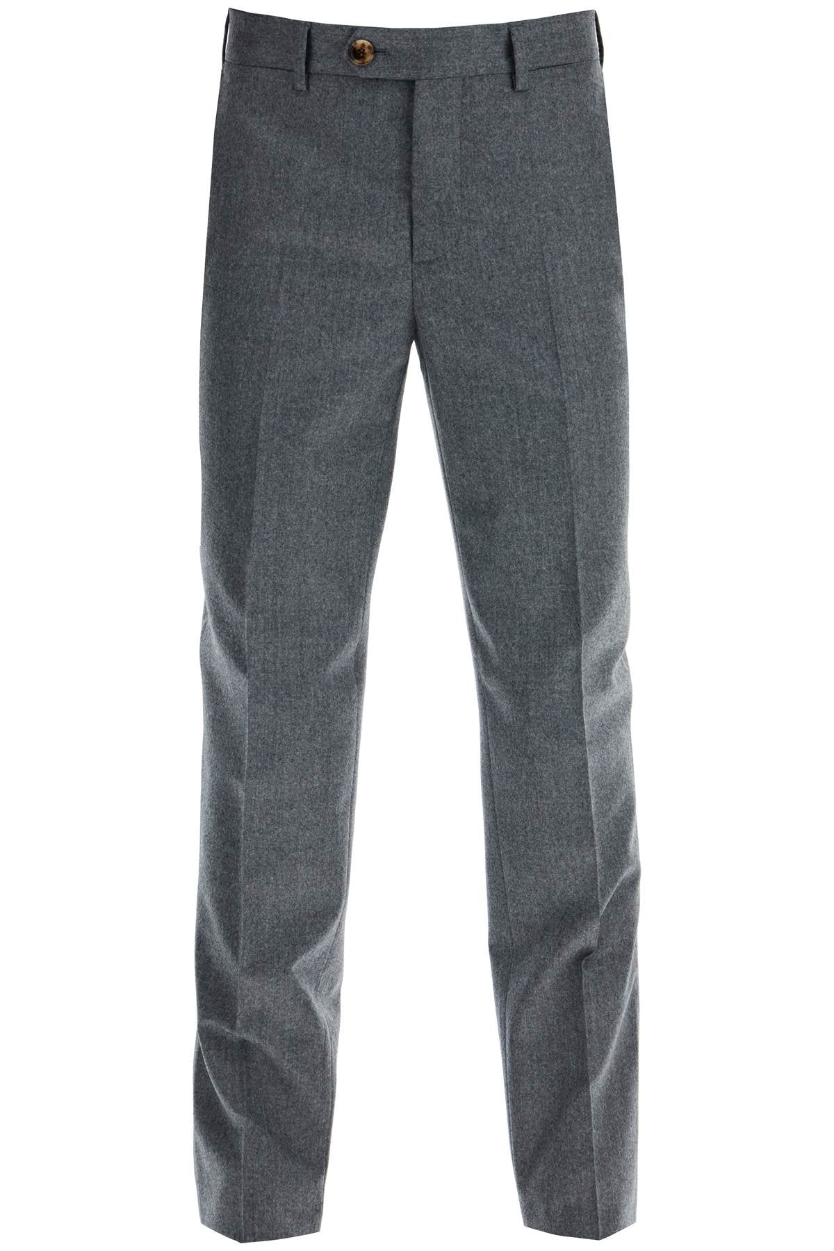 Brunello Cucinelli italian fit flannel trousers for a image 0