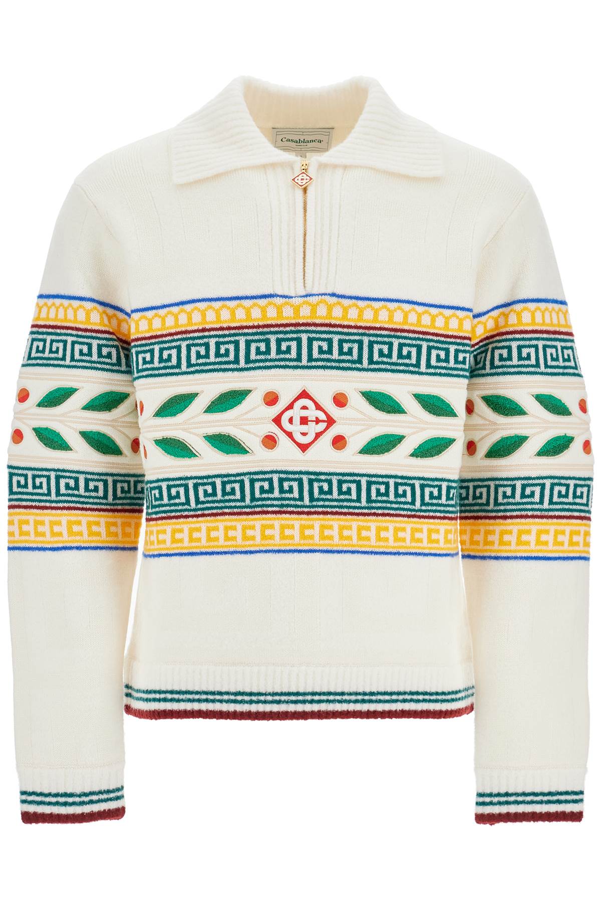 Casablanca Lauriel Olympique Wool Blend Sweater image 0