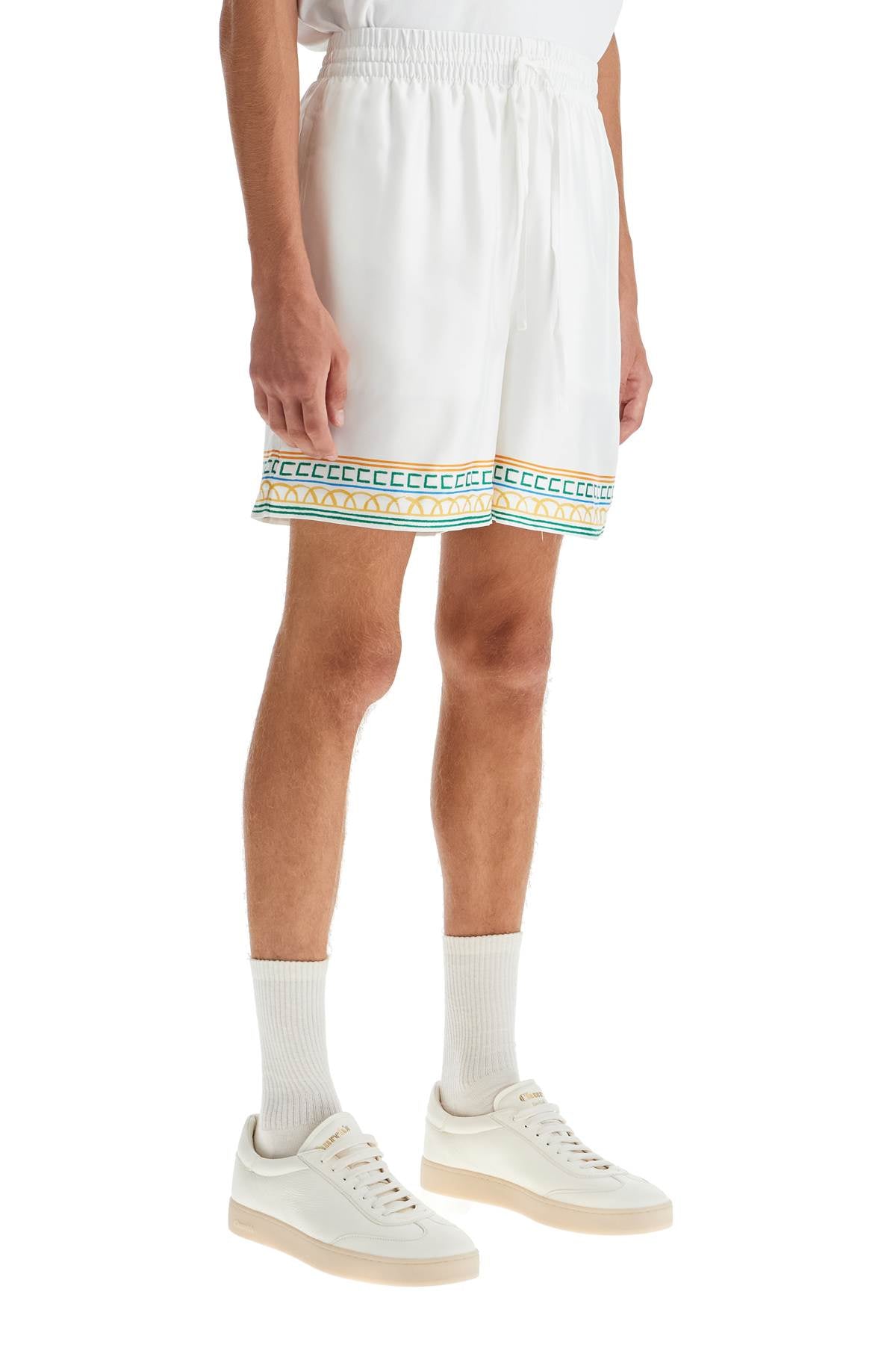 Casablanca silk bermuda shorts 'crayon temple image 1