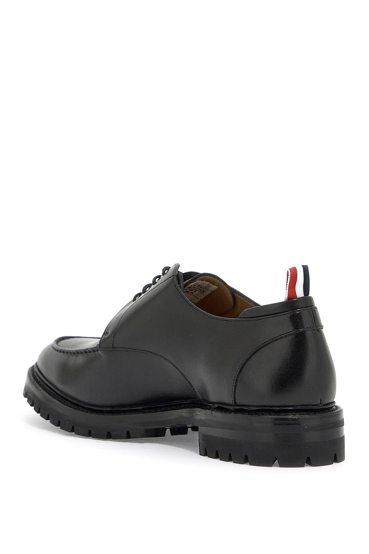 Thom Browne smooth leather derby apron stitch in image 2