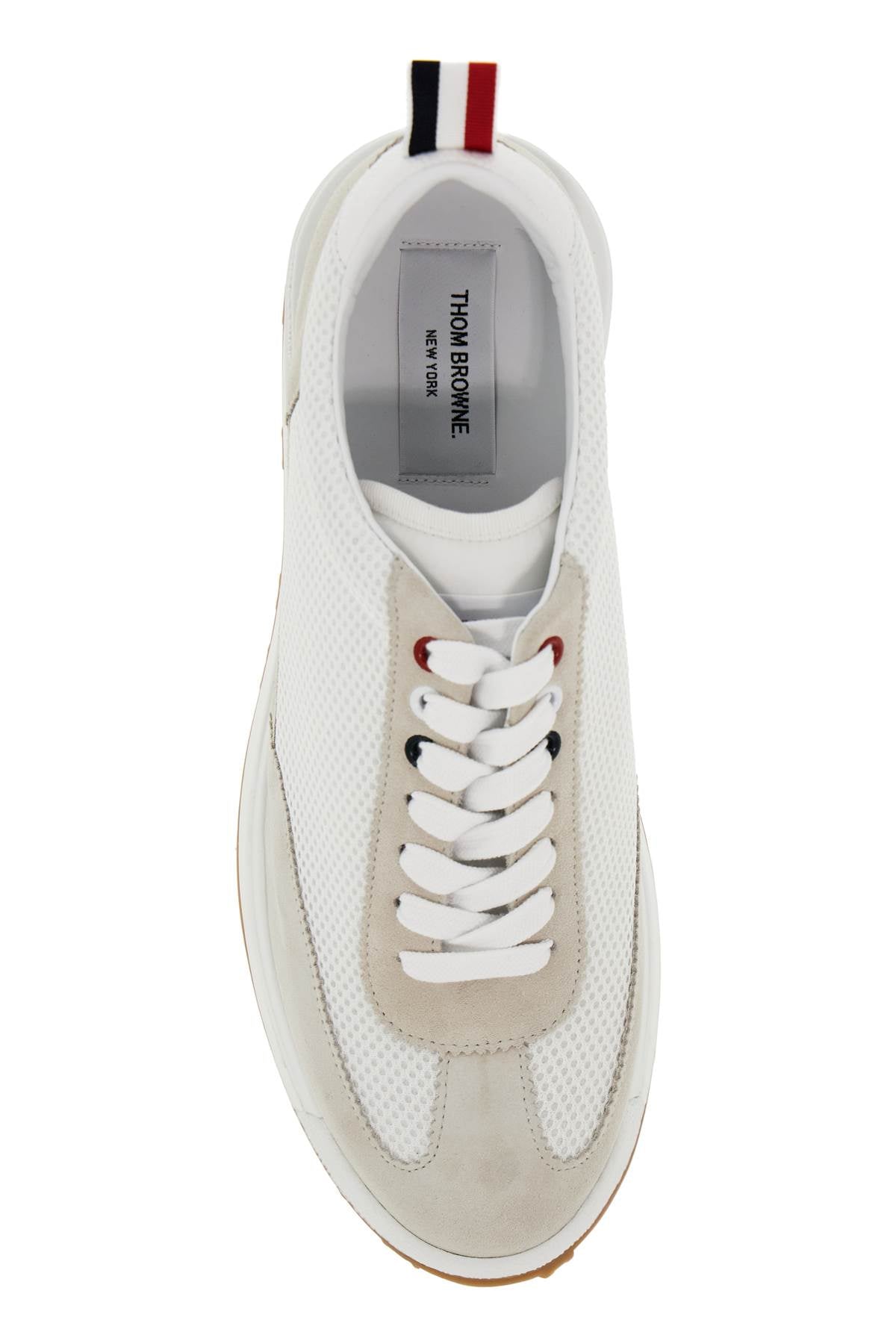 Thom Browne mesh and suede leather sneakers in 9 image 1