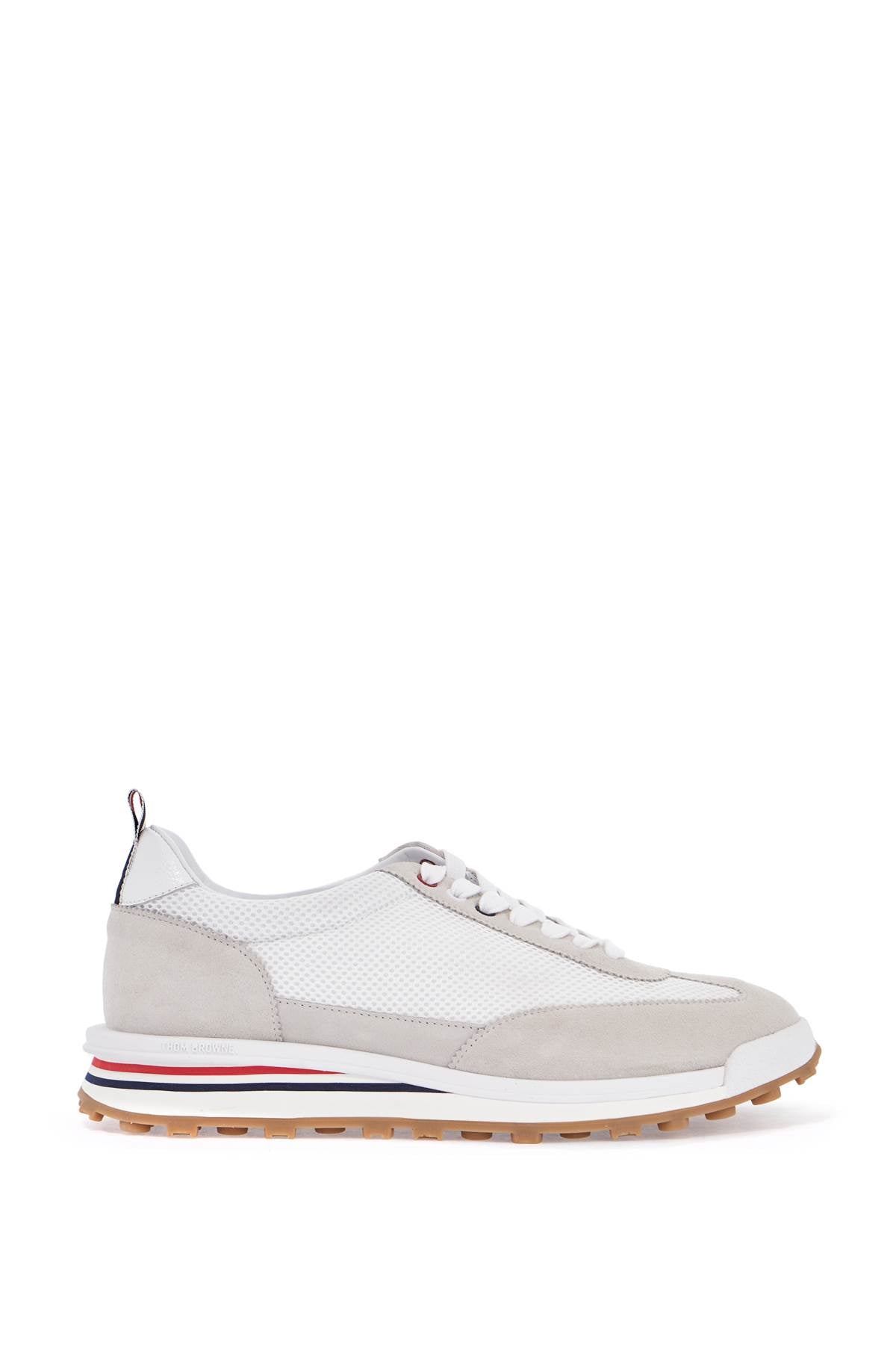 Thom Browne Tech Runner Mesh & Suede Sneakers image 0