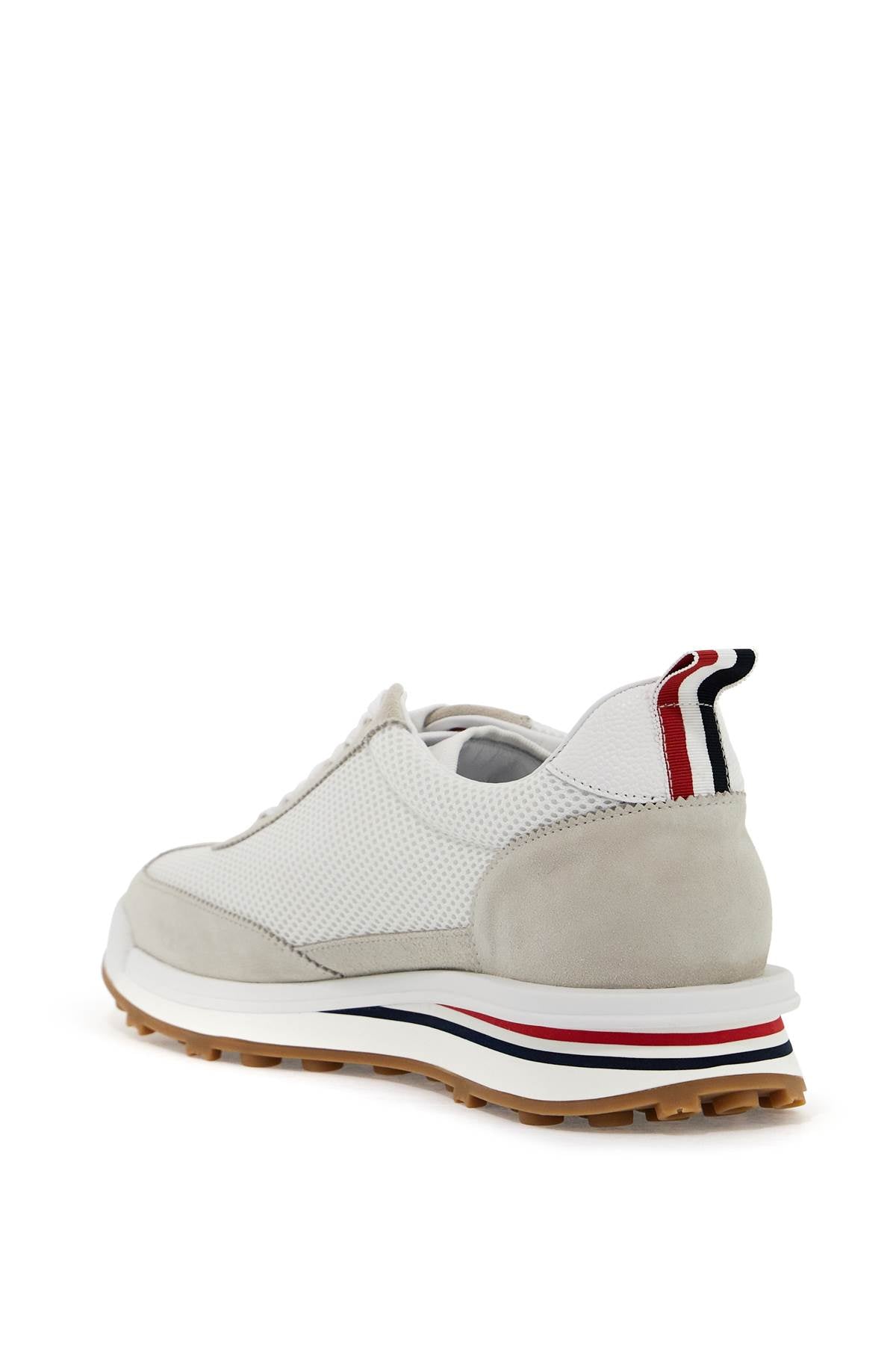 Thom Browne mesh and suede leather sneakers in 9 image 2