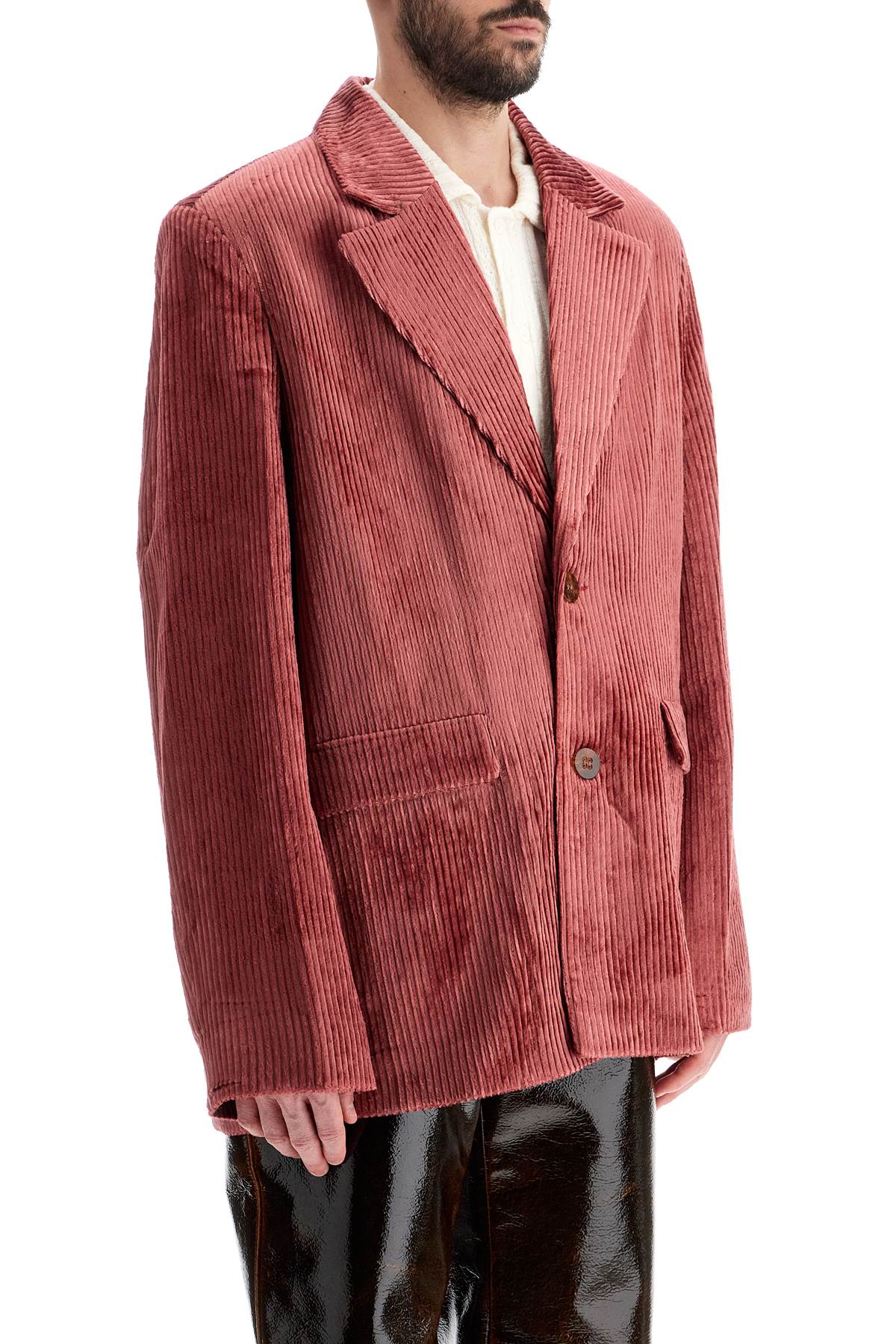 SEFR Corduroy Blazer for Men - Relaxed Fit, Two-Button Closure image 1