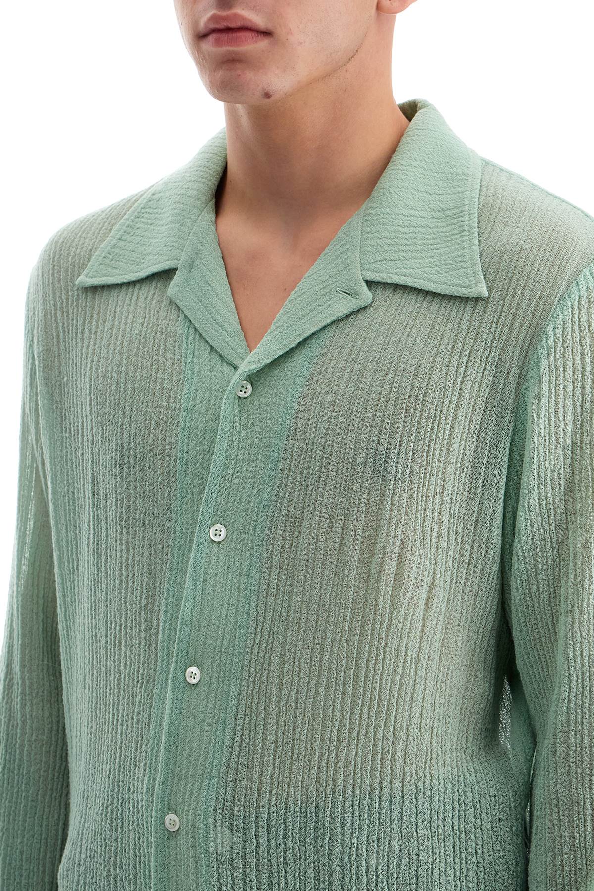 SEFR Cuban Collar Merino Wool Shirt image 3