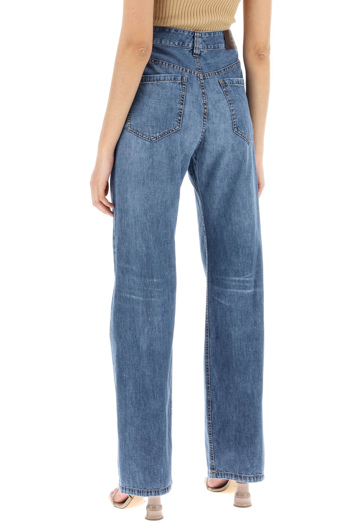 Brunello Cucinelli loose cotton denim jeans in nine words image 2