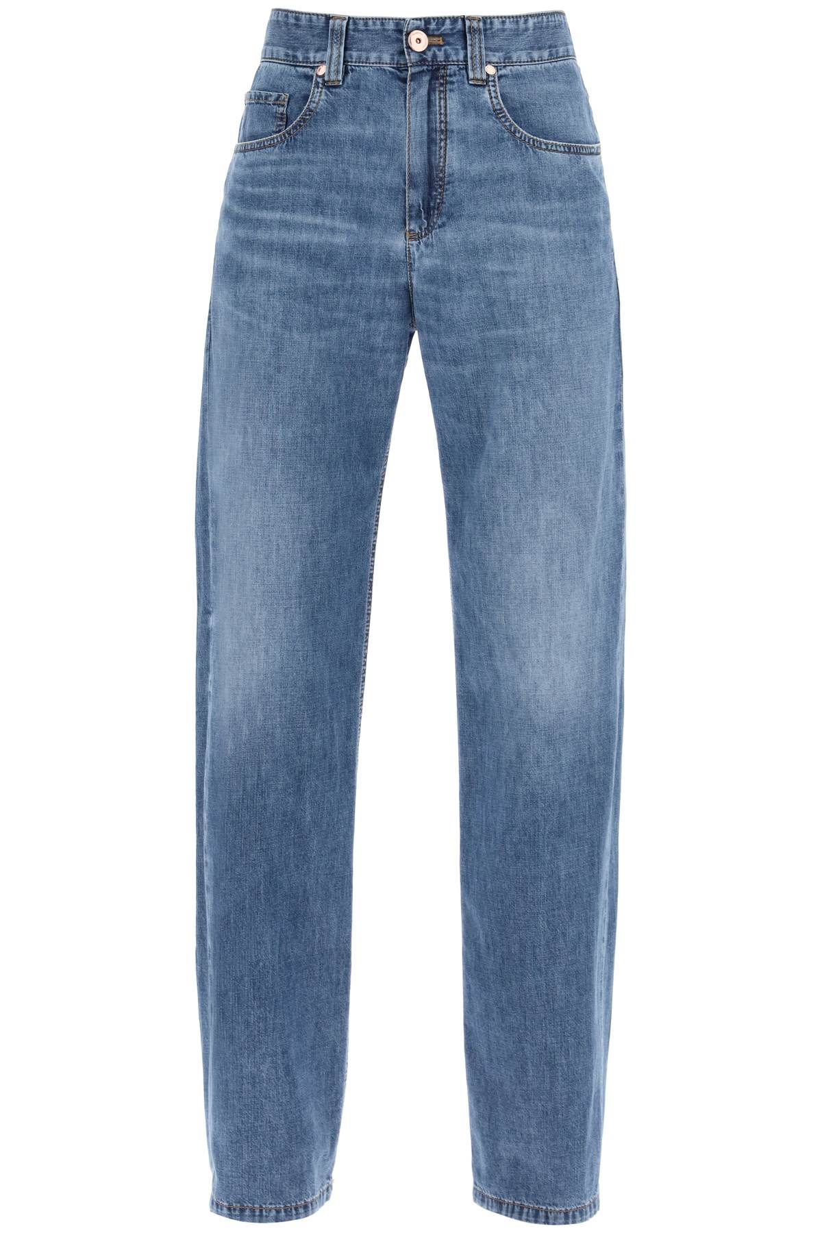 Brunello Cucinelli loose cotton denim jeans in nine words image 0