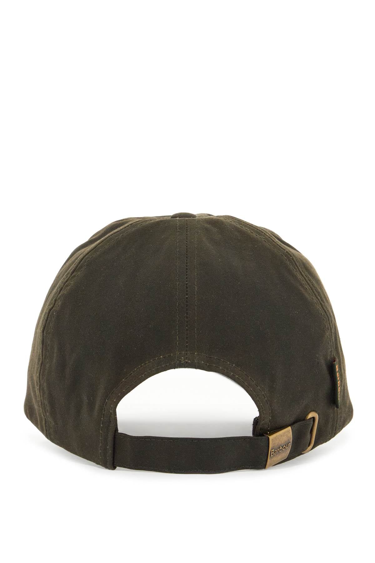 Barbour Wax Sports Baseball Cap - Matte Waxed Cotton image 1