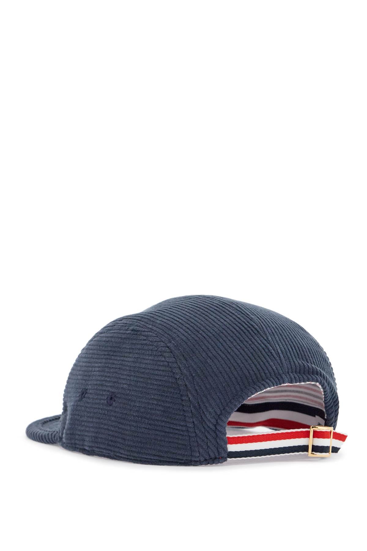 Thom Browne Men's Velvet Baseball Cap with Hector Embroidery image 1