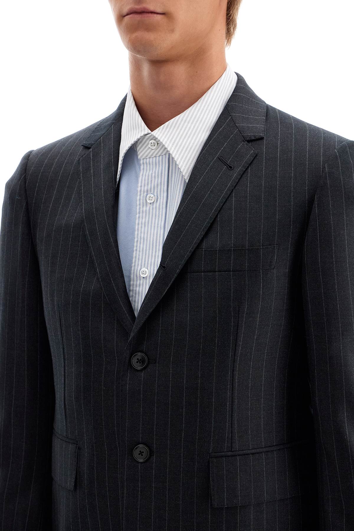 Thom Browne Wool Pinstripe Single-Breasted Jacket image 3