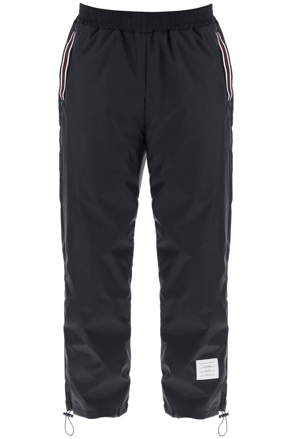 Thom Browne cricket stripe ripstop pants for image 0