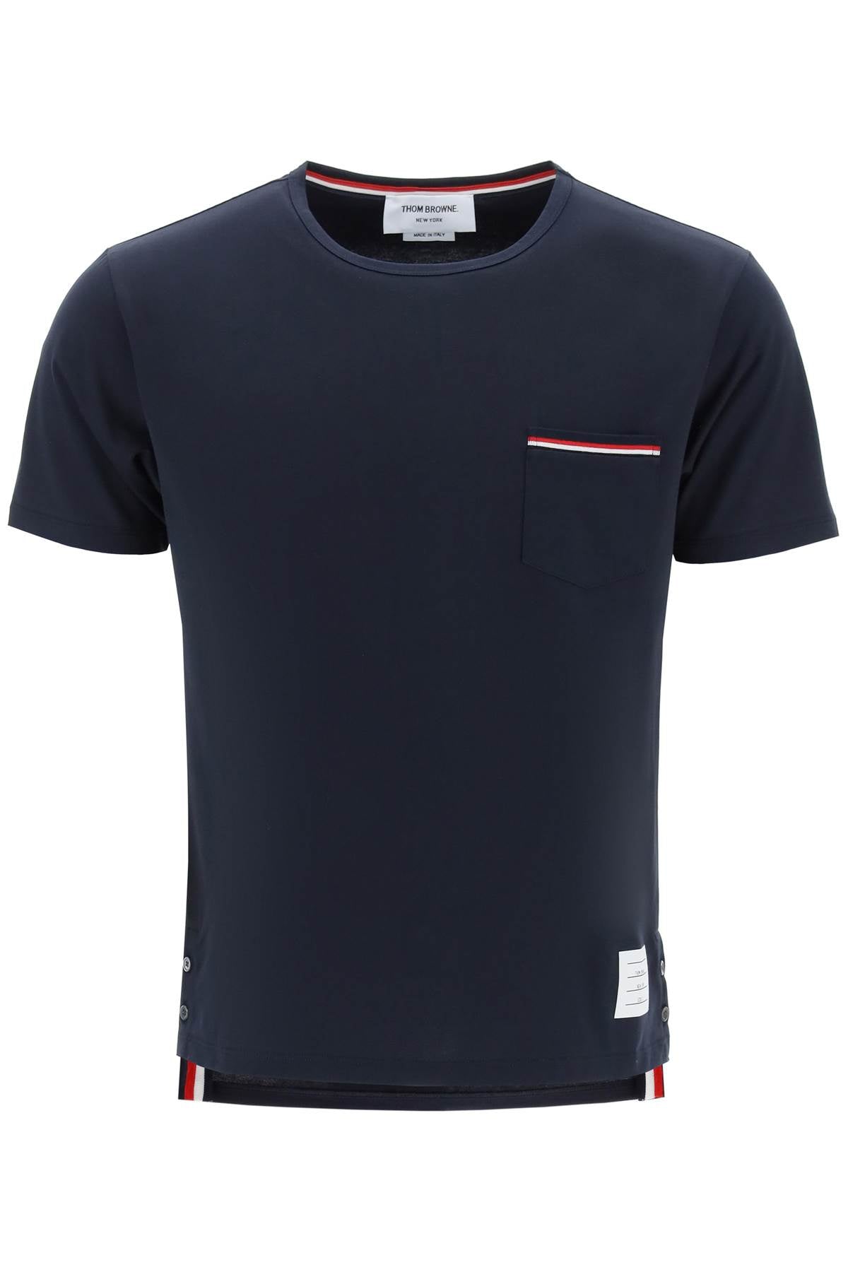 Thom Browne T-shirt con taschino RWB image 0