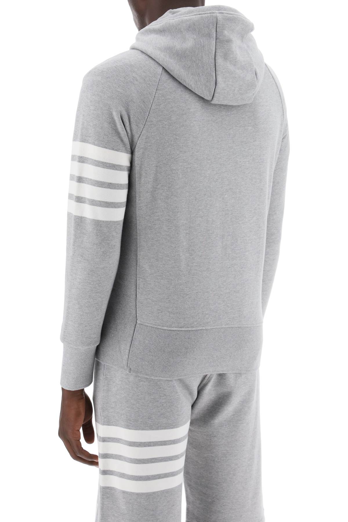 Thom Browne 4-bar zip-up hoodie image 2