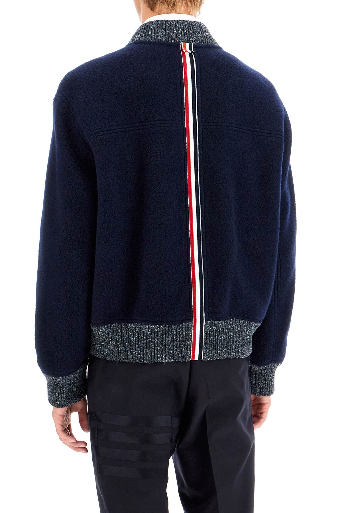 Thom Browne Wool Fleece Bomber Jacket image 2