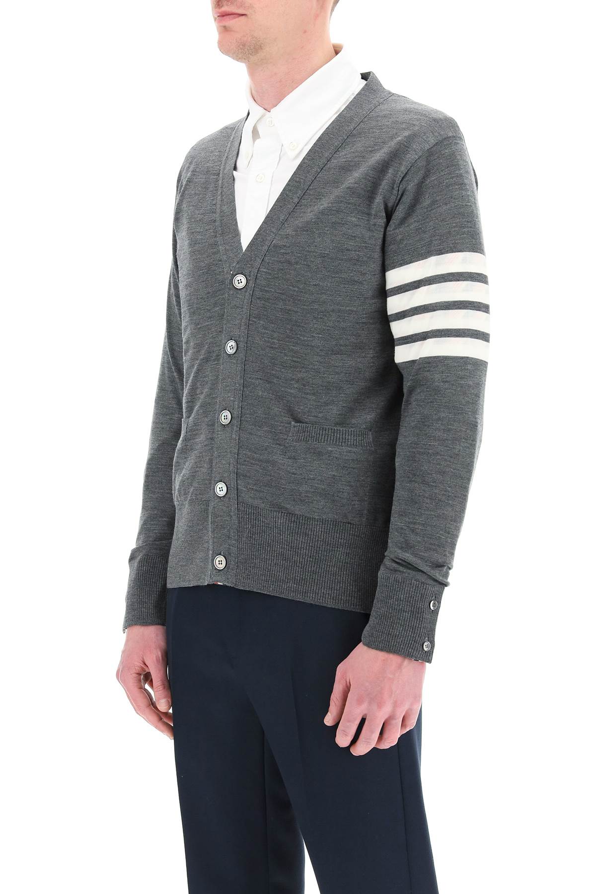 Thom Browne 4-Bar Merino Wool Cardigan image 3