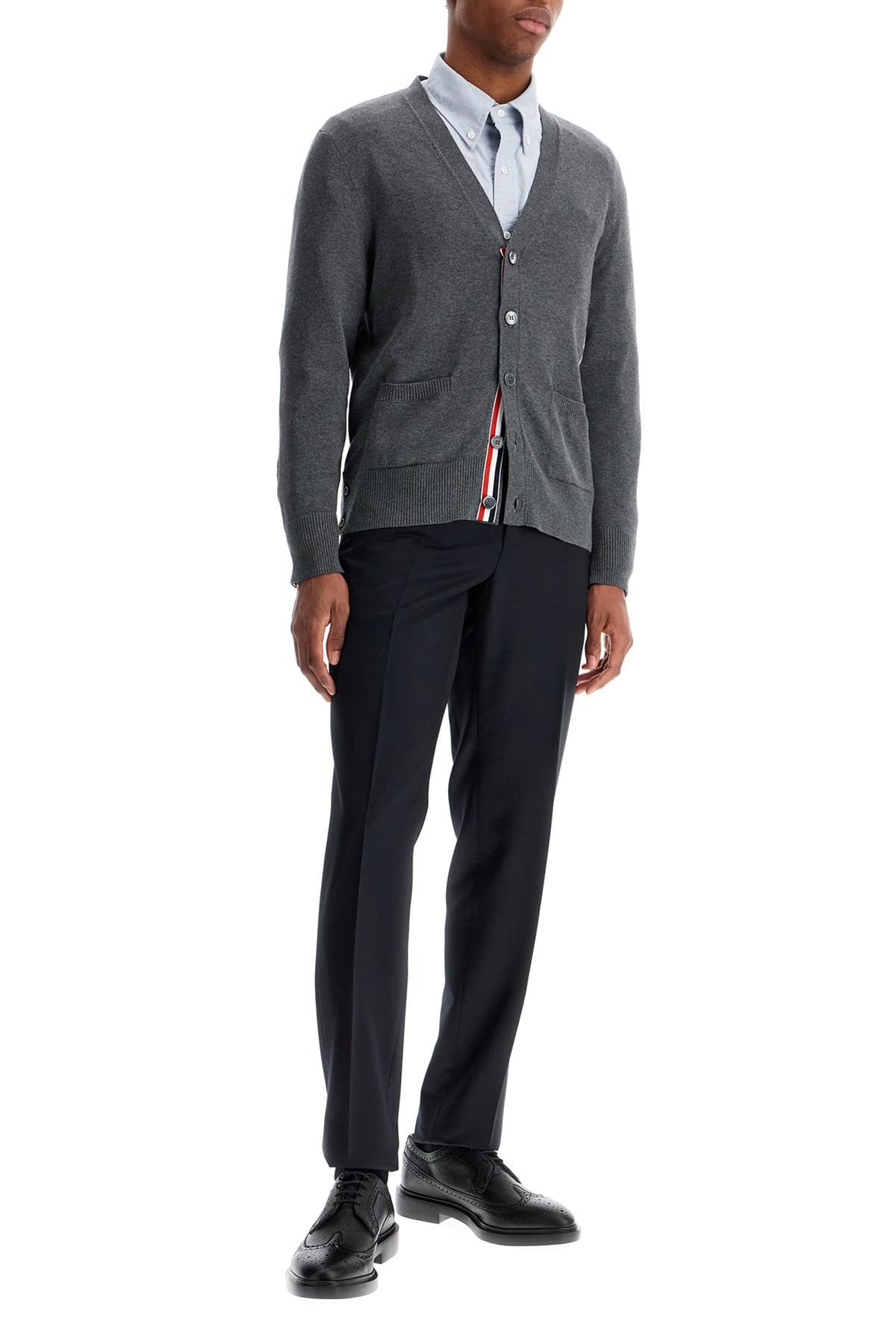 Thom Browne 4-Bar Cotton Cardigan image 3