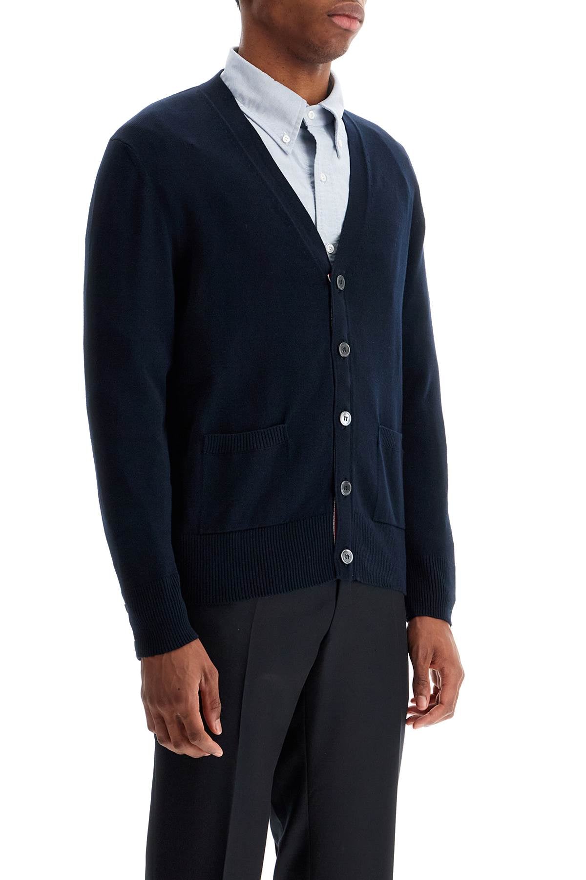 Thom Browne Men's 4-Bar Cotton Cardigan image 1