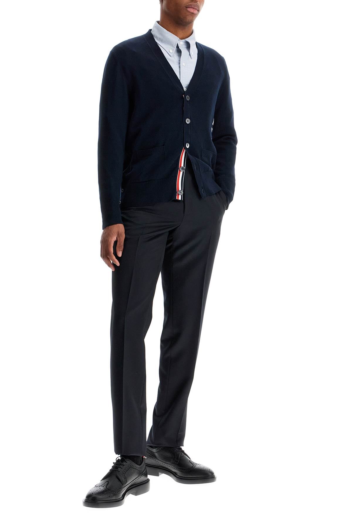 Thom Browne Men's 4-Bar Cotton Cardigan image 3