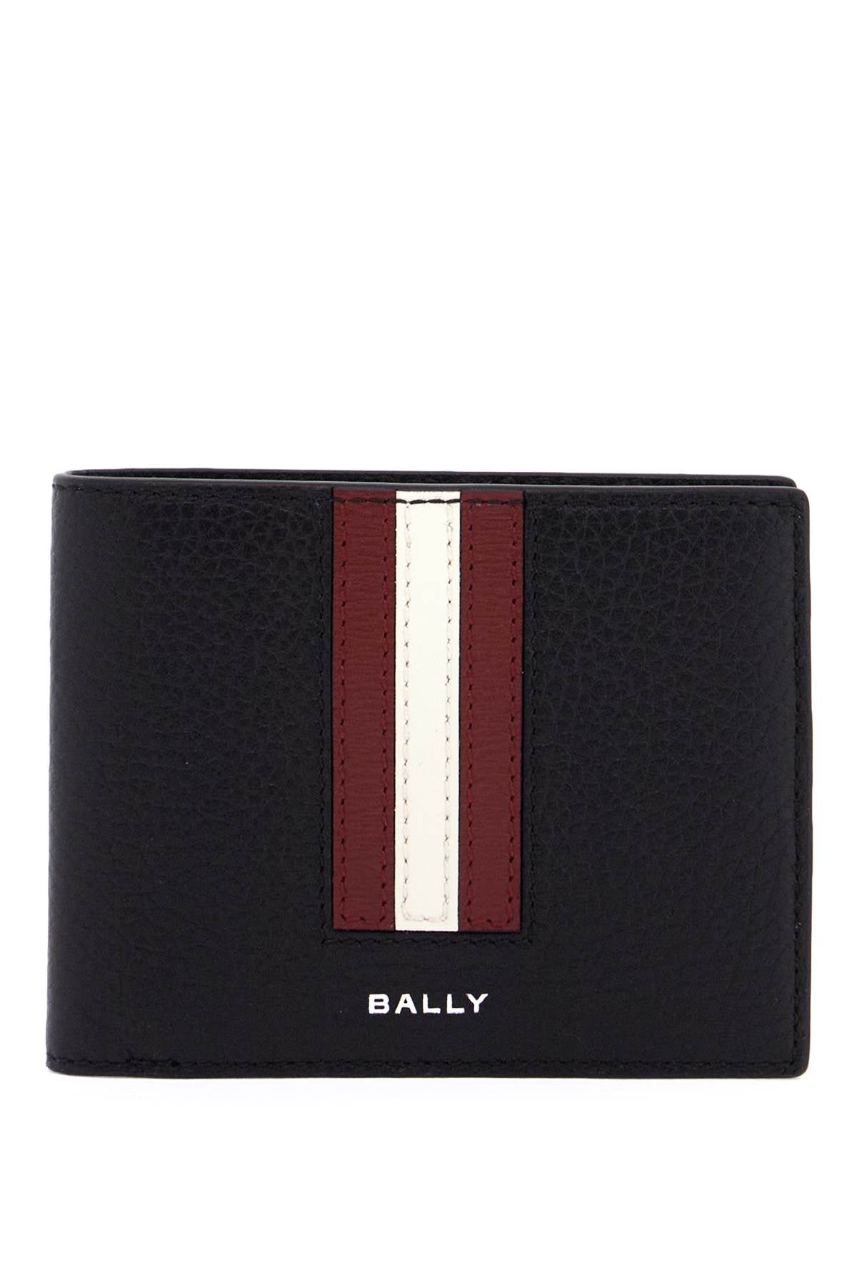 Bally Hammered Leather Bi-Fold Wallet with Ribbon Detail image 0