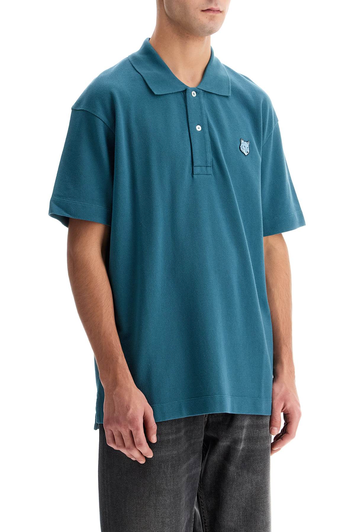 Maison Kitsune Bold Fox Head Comfort Fit Polo Shirt image 1