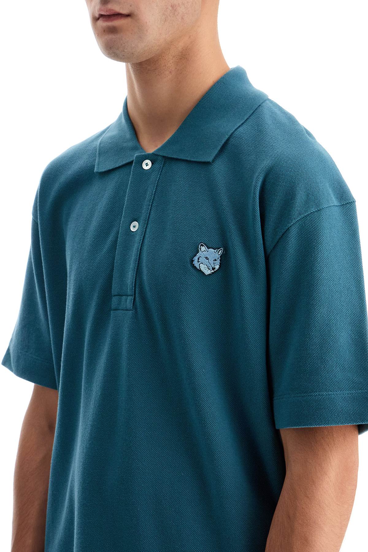 Maison Kitsune Bold Fox Head Comfort Fit Polo Shirt image 3