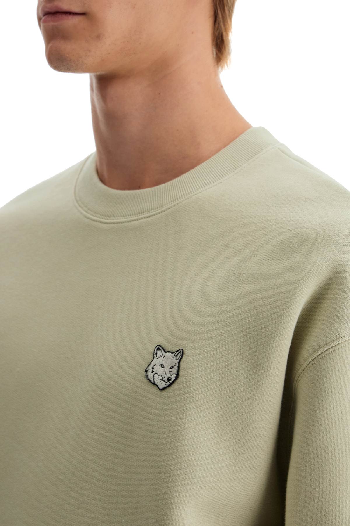 Maison Kitsuné Fox Head Crewneck Sweatshirt image 3