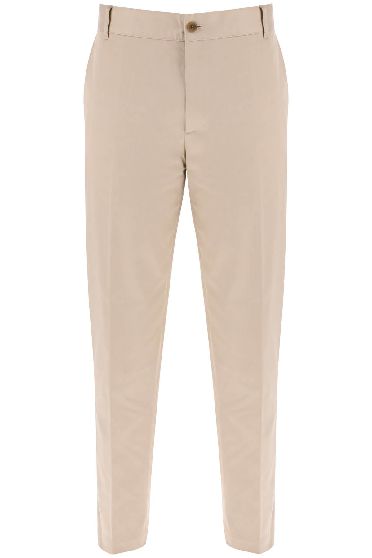 Maison Kitsune Pantaloni chino in gabardina di cotone image 0